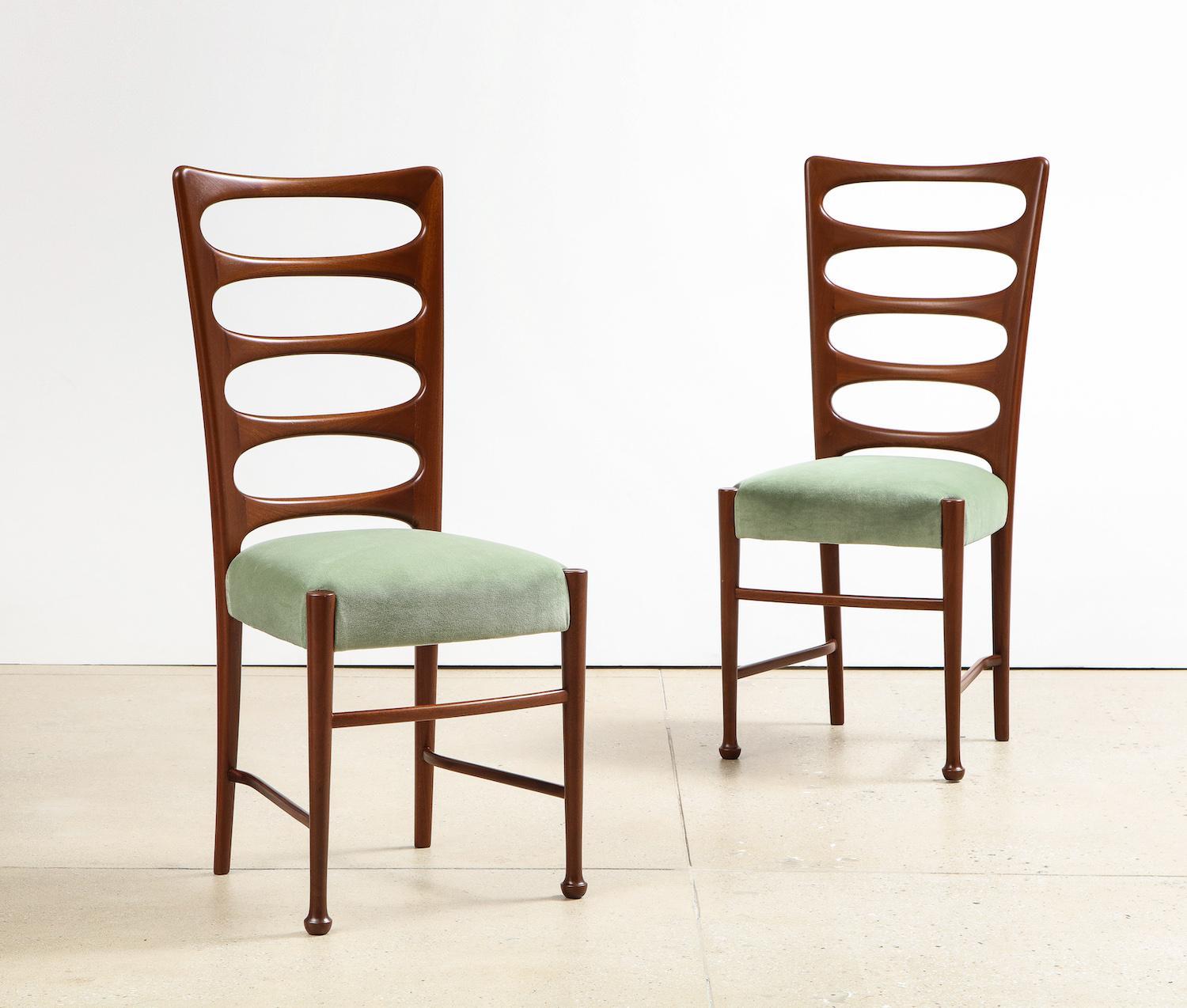 Set of 6 Dining Chairs by Paolo Buffa In Good Condition For Sale In New York, NY