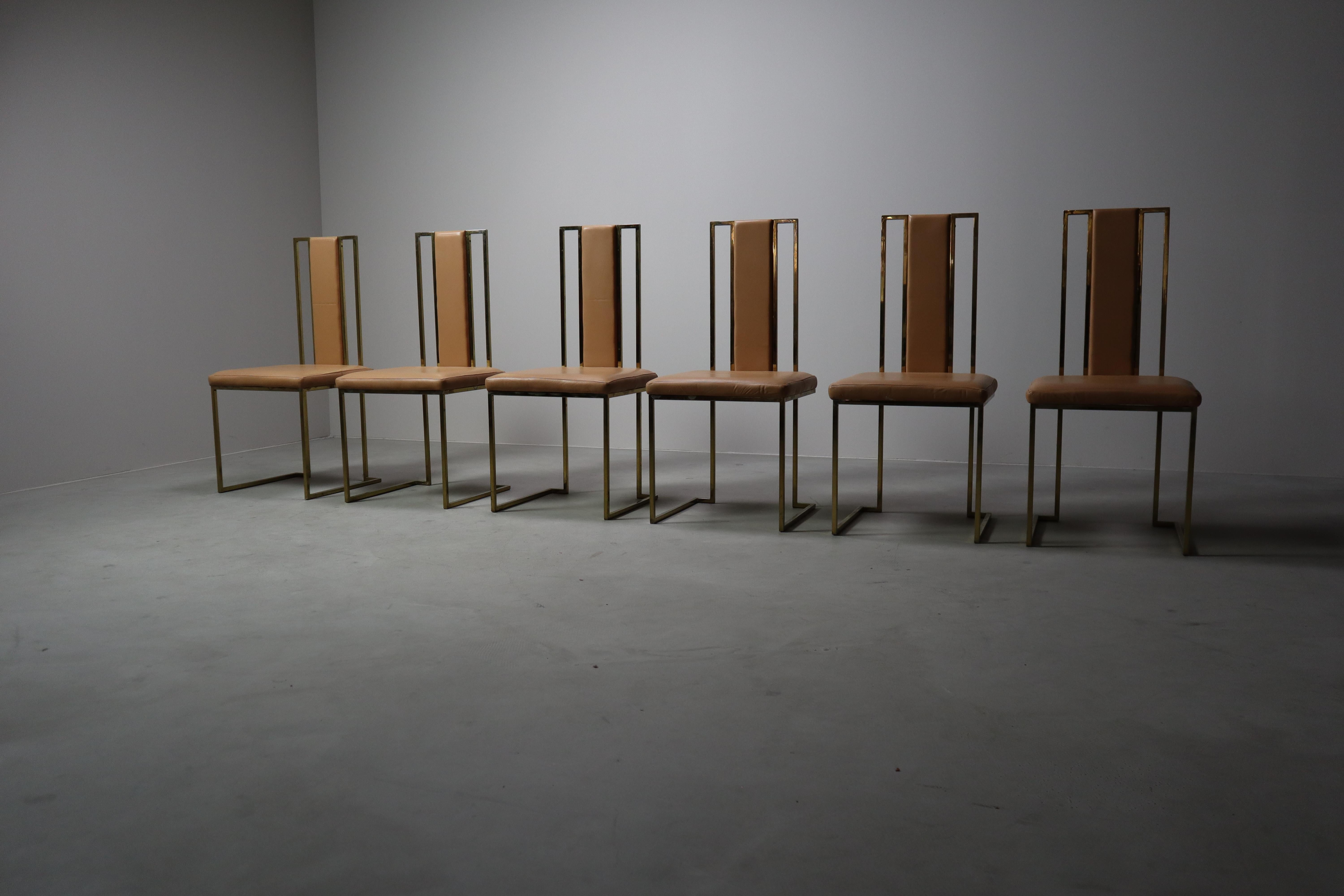 Set di 6 sedie da pranzo di Renato Zevi, Italia anni '70 in vendita 1