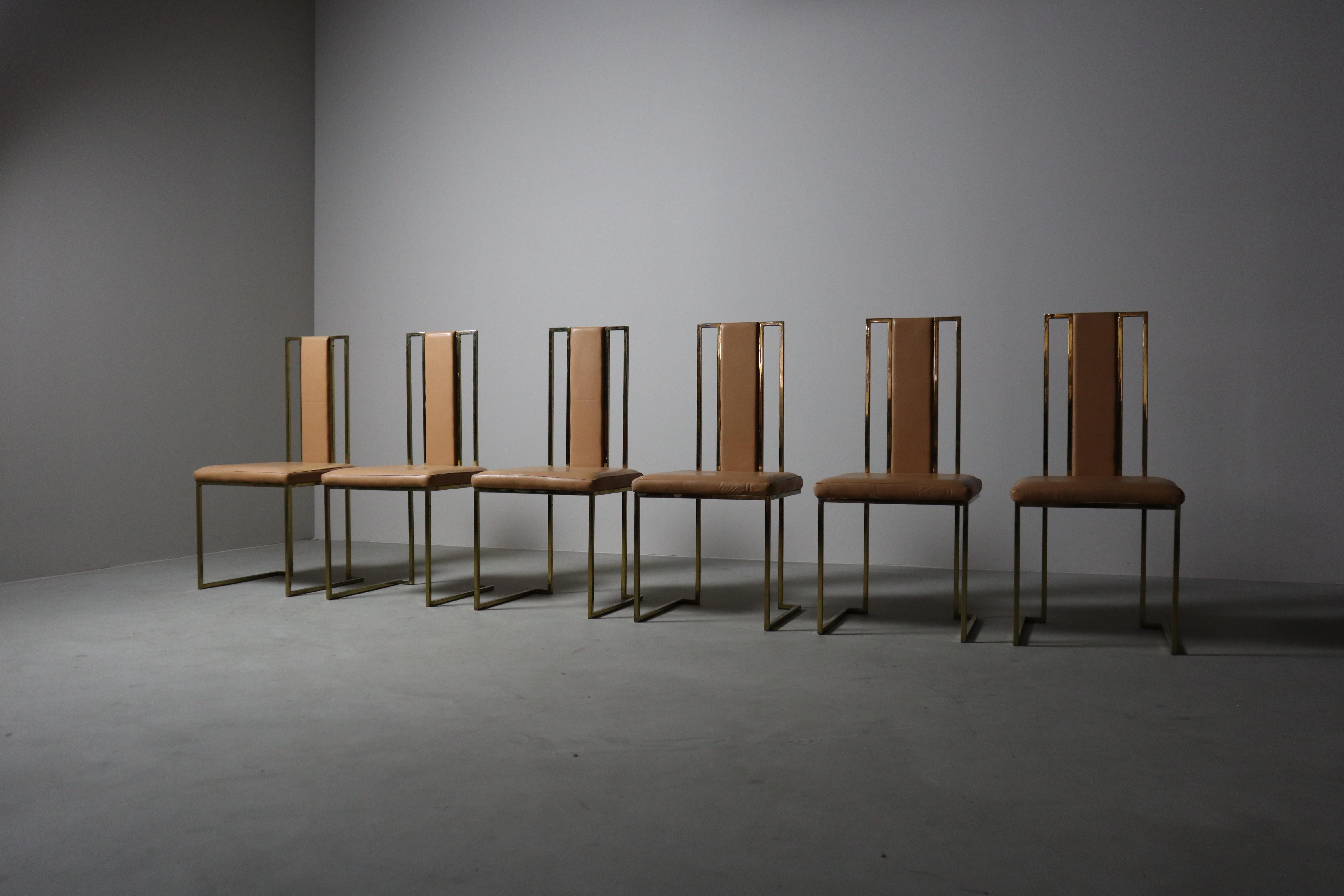 Set di 6 sedie da pranzo di Renato Zevi, Italia anni '70 in vendita 2