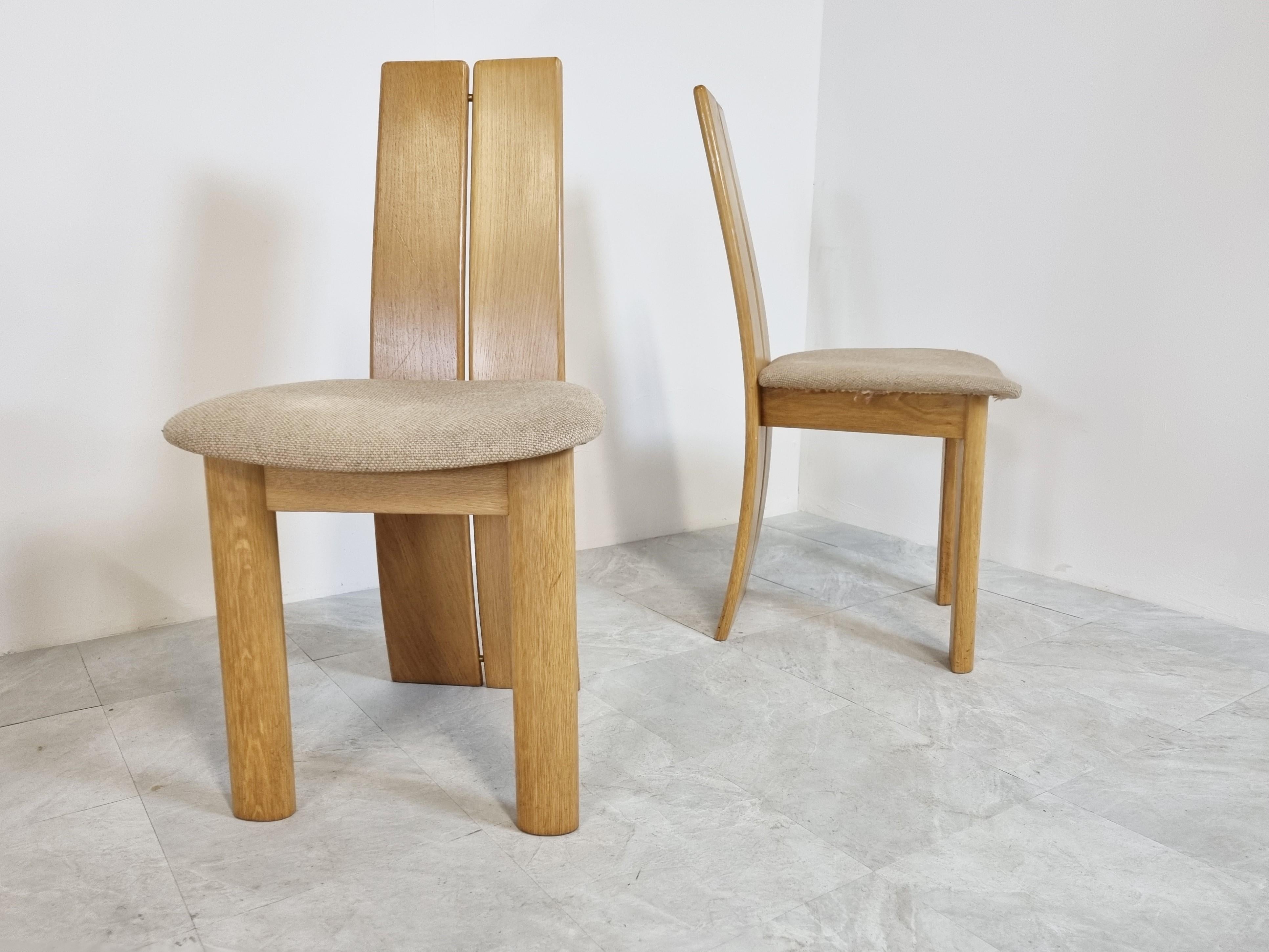 Set of 6 Dining Chairs by Rob & Dries Van Den Berghe, 1980s 4