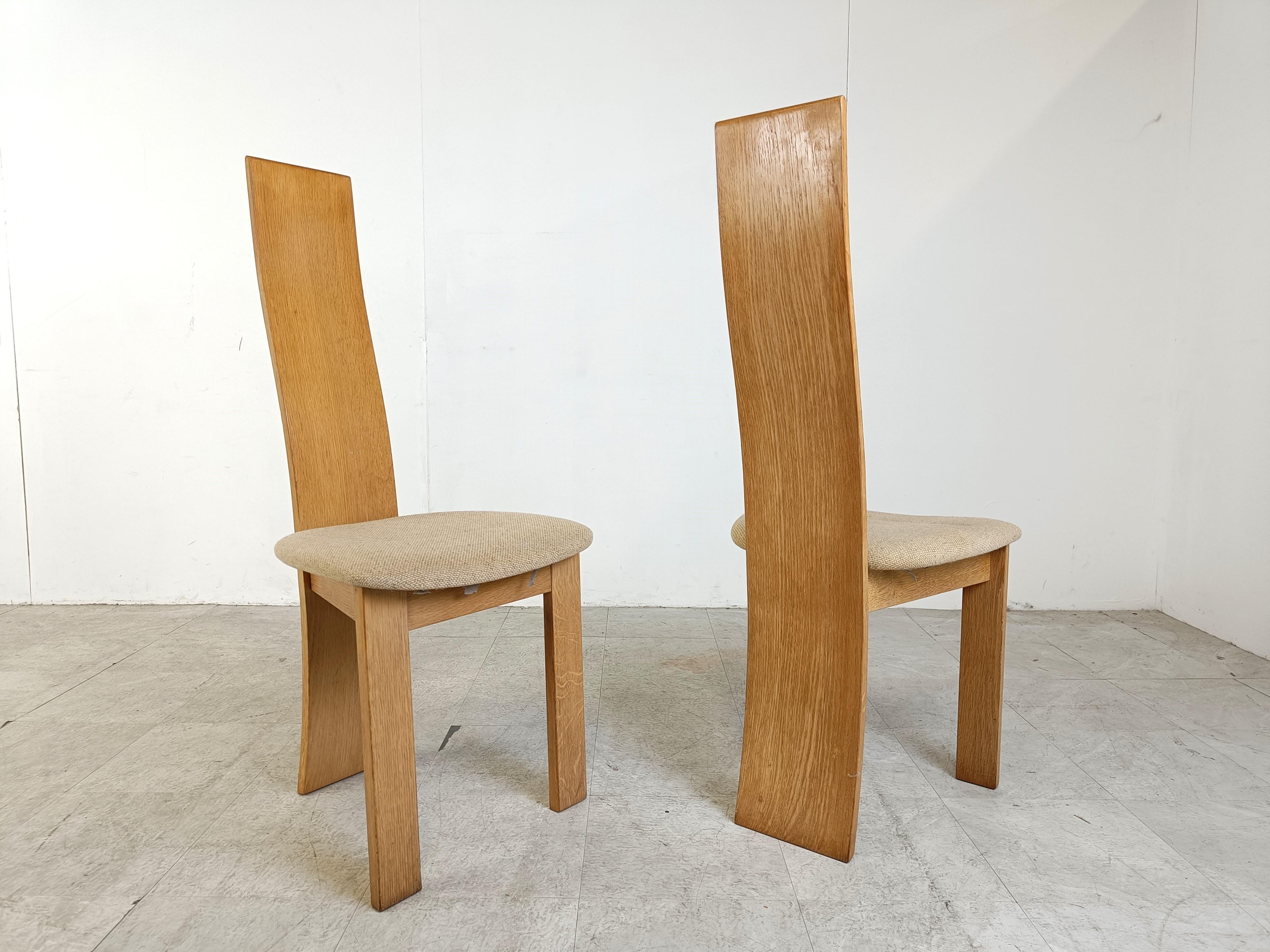 Set of 6 dining chairs by Rob & Dries van den Berghe, 1980s For Sale 3