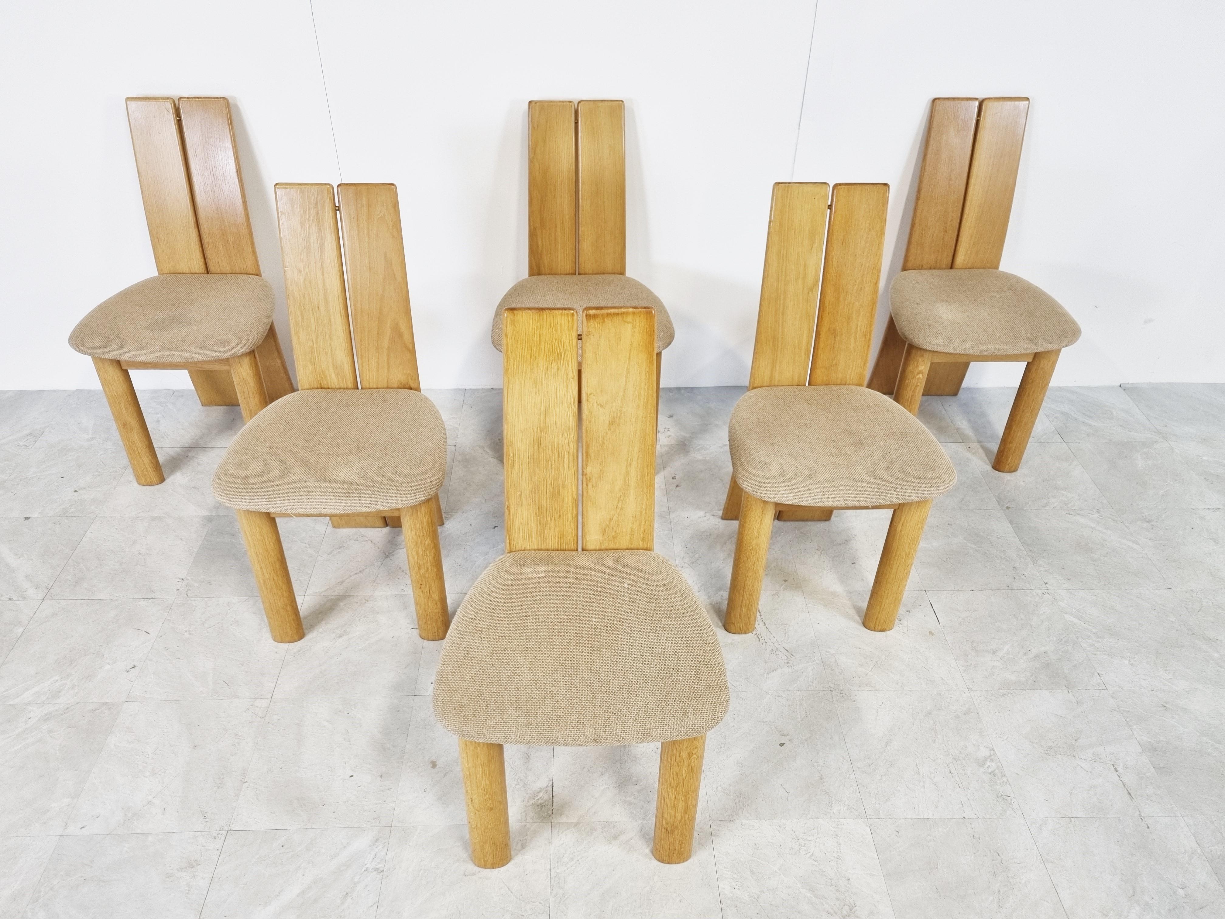 Set of 6 Dining Chairs by Rob & Dries Van Den Berghe, 1980s In Good Condition In HEVERLEE, BE
