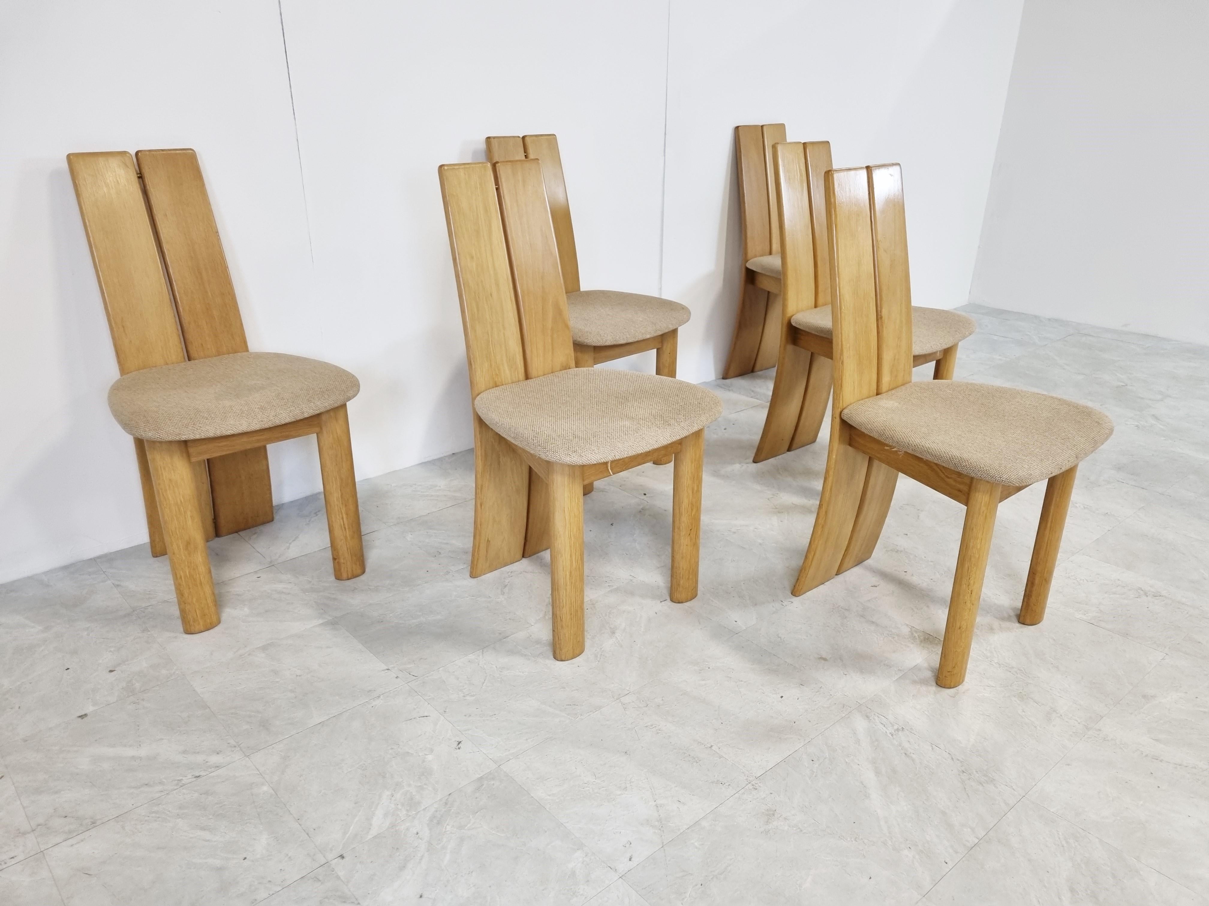 Late 20th Century Set of 6 Dining Chairs by Rob & Dries Van Den Berghe, 1980s