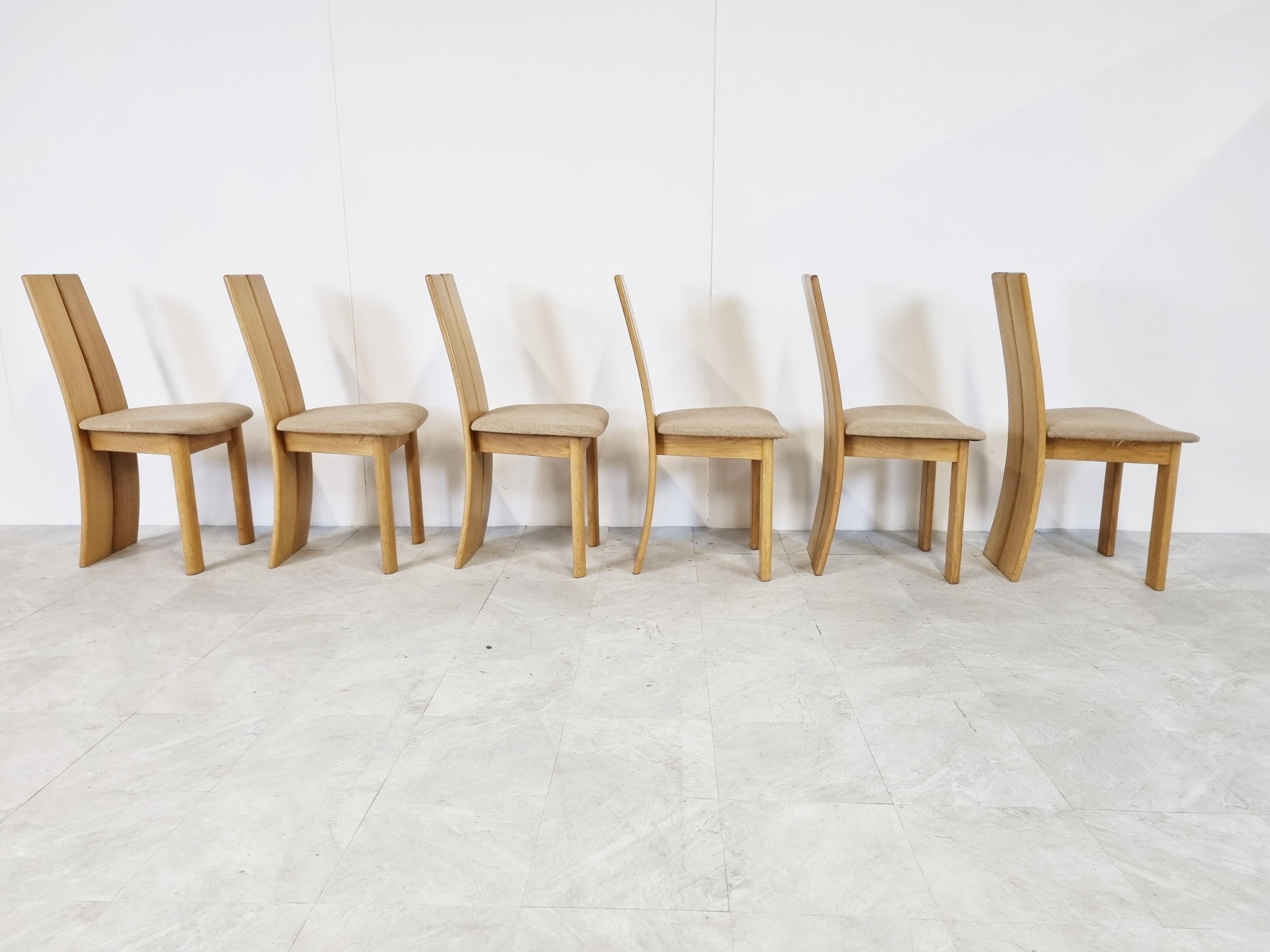Set of 6 Dining Chairs by Rob & Dries Van Den Berghe, 1980s 1