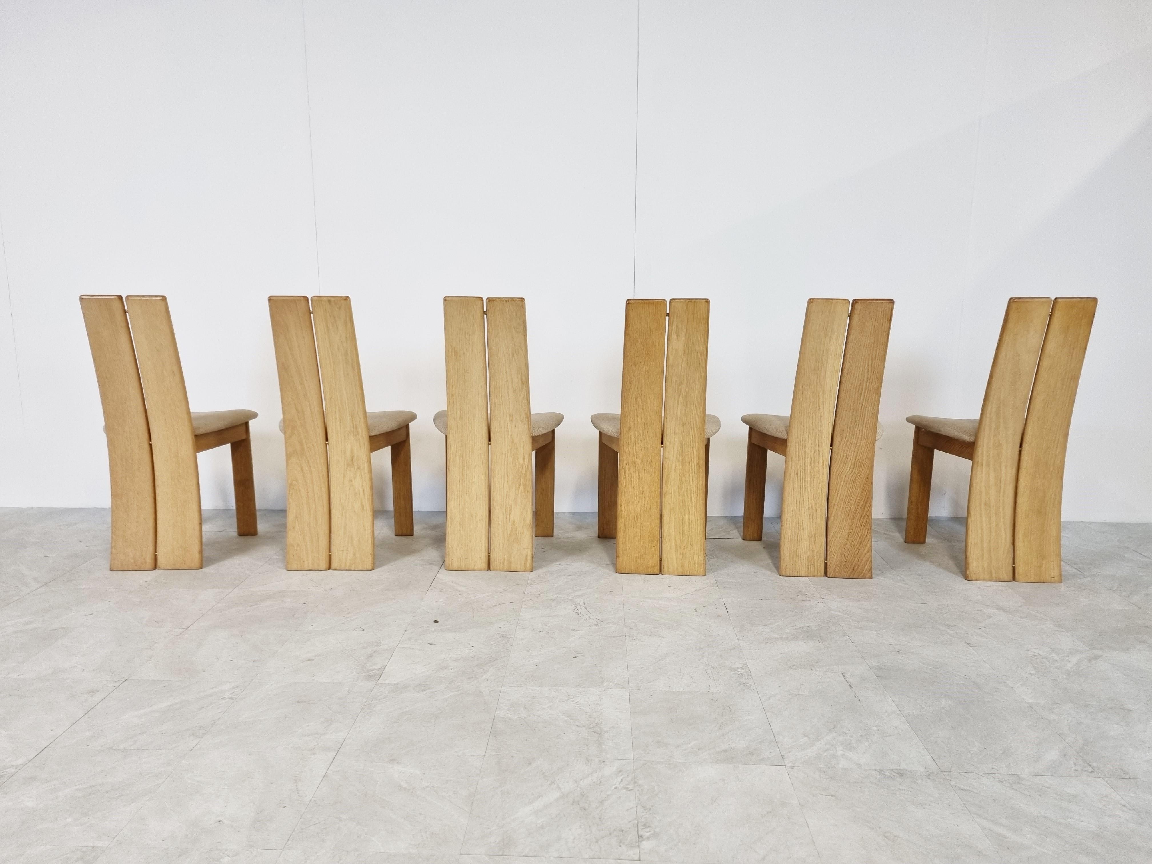 Set of 6 Dining Chairs by Rob & Dries Van Den Berghe, 1980s 2