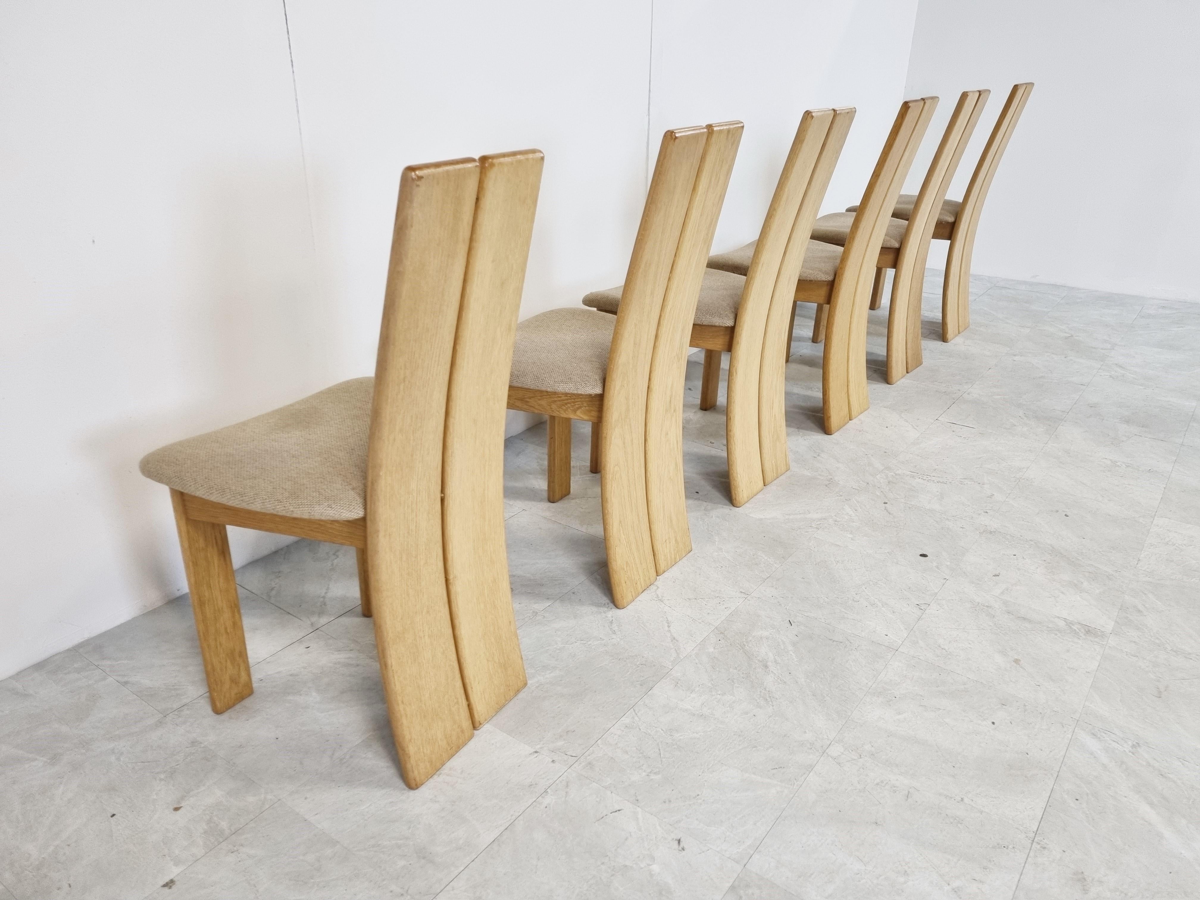 Set of 6 Dining Chairs by Rob & Dries Van Den Berghe, 1980s 3