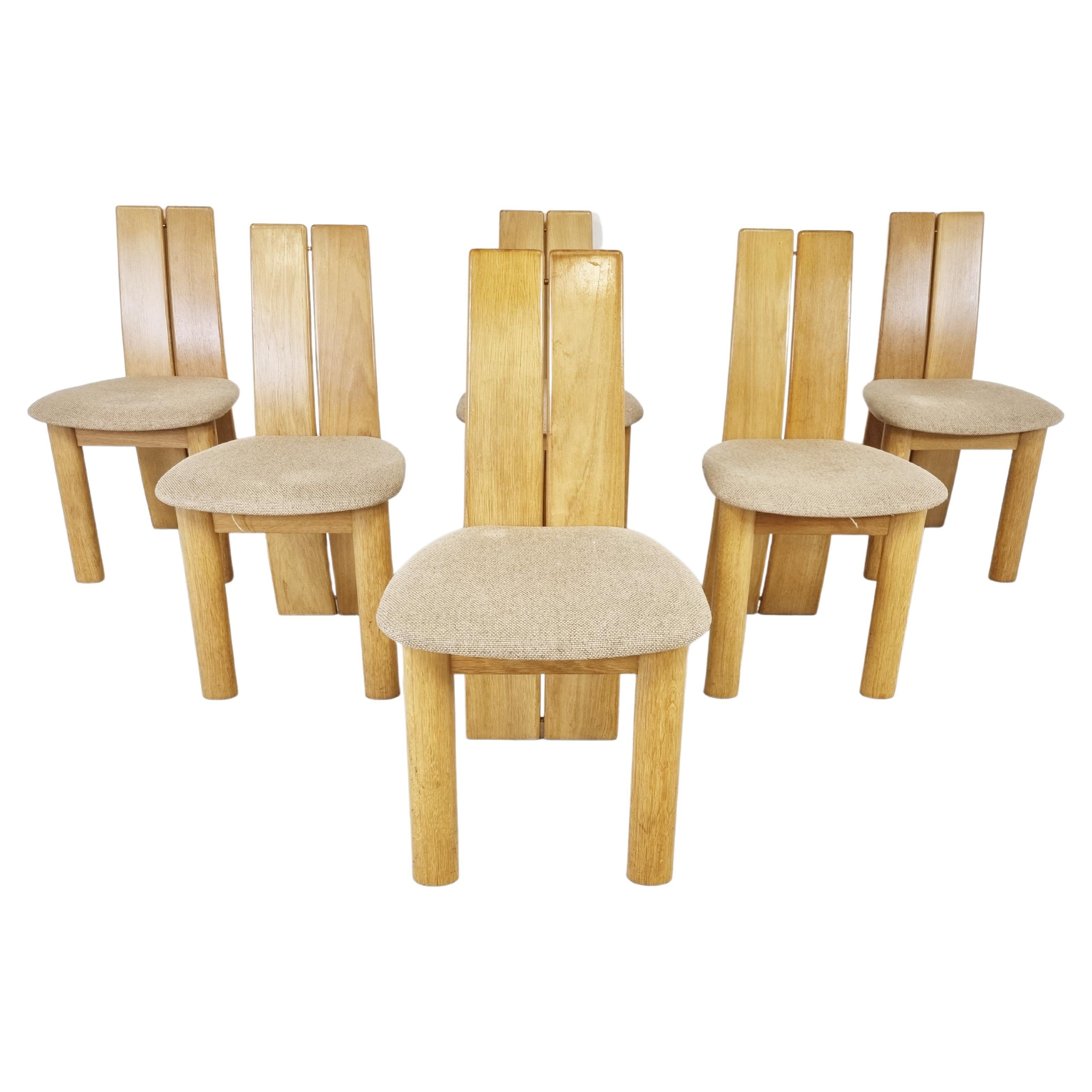 Set of 6 Dining Chairs by Rob & Dries Van Den Berghe, 1980s