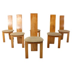 Set of 6 dining chairs by Rob & Dries van den Berghe, 1980s