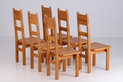 Set of 6 Dining Chairs by Roland Wilhelmsson, 1970s