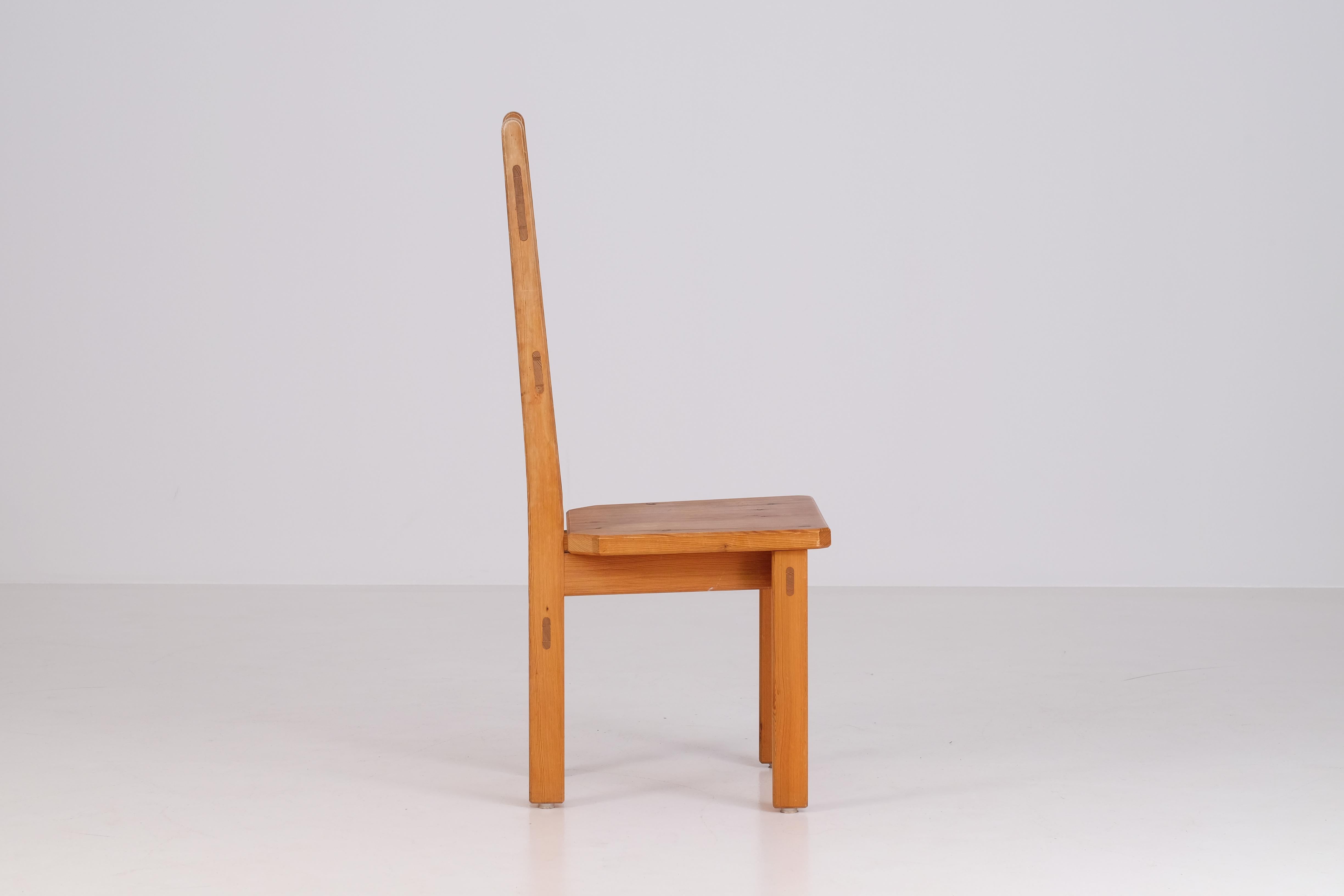 Set di 6 sedie da pranzo di Roland Wilhelmsson, anni '70 in vendita 2