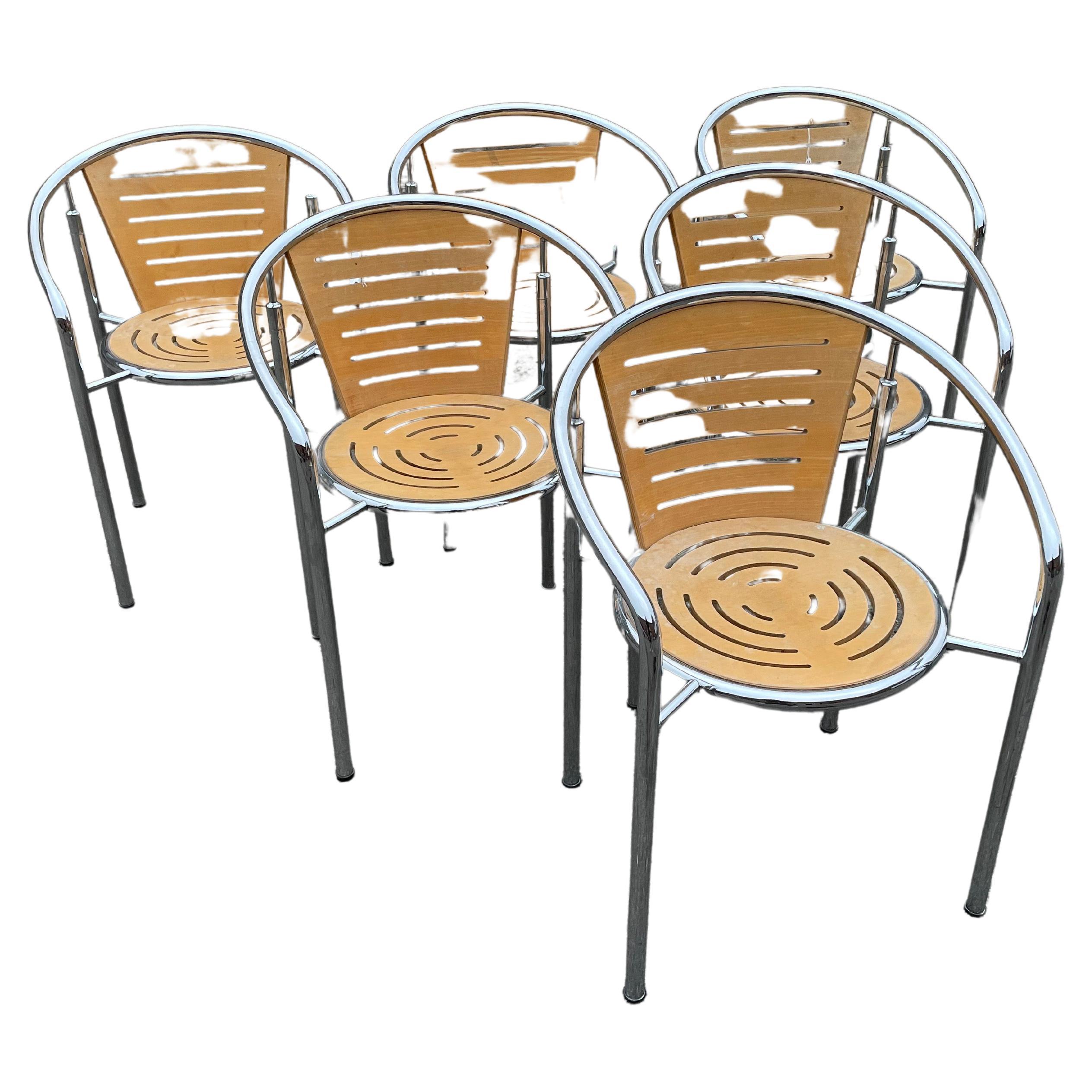 Set of 6 Dining chairs by Rud Thygesen and Johnny Sørensen for Botium Denmark