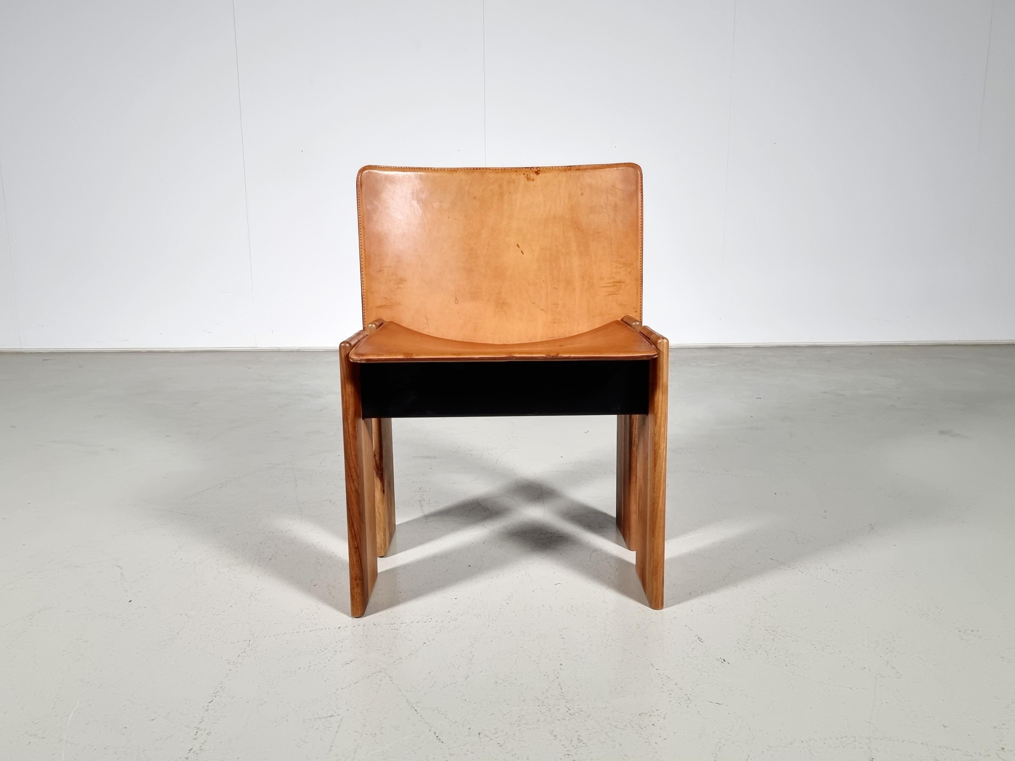 Set of 6 dining chairs by Sapporo for Mobil Girgi, 1970s 1