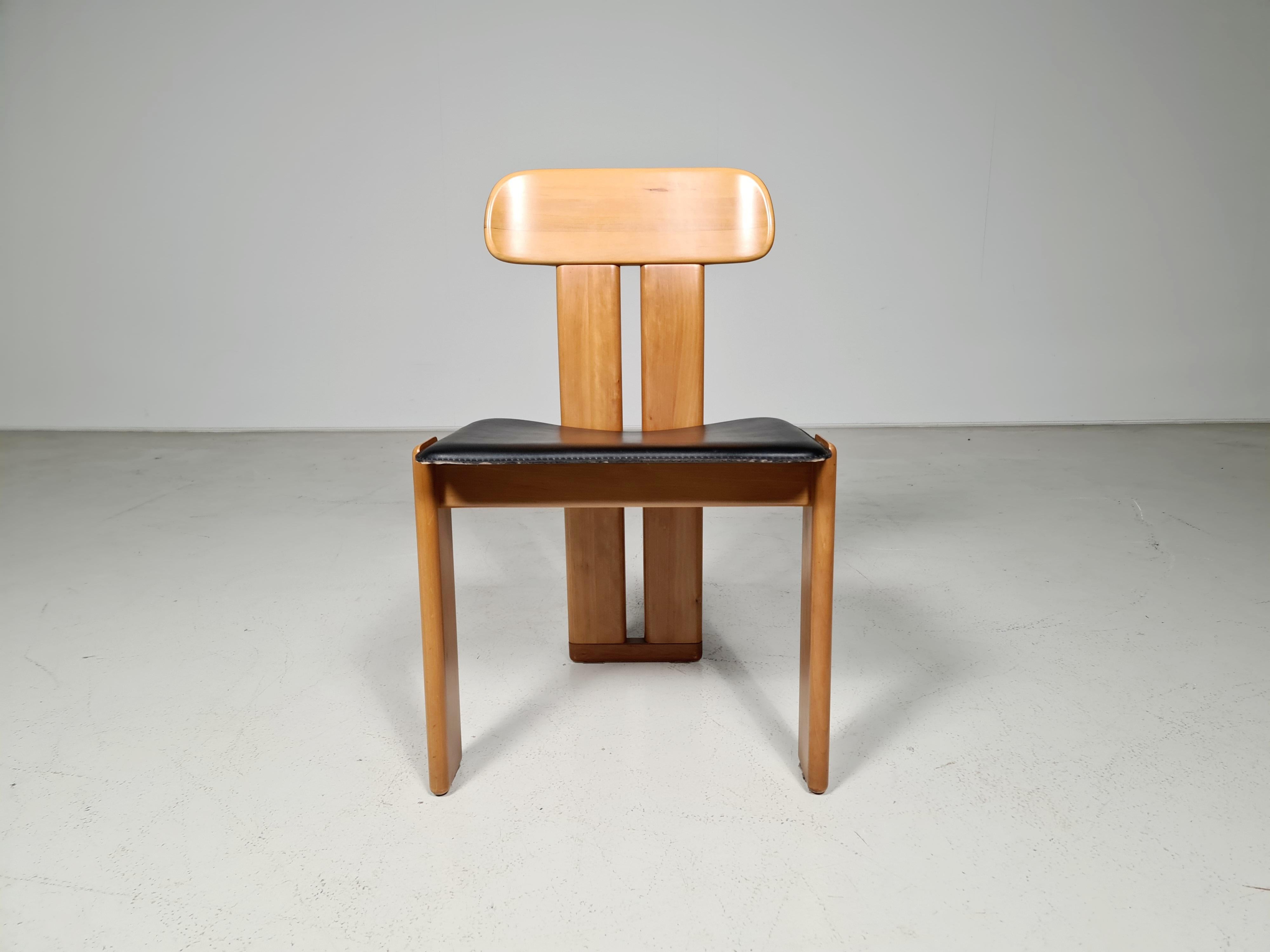 Set of 6 Dining Chairs by Sapporo for Mobil Girgi, Italy, 1970s 2