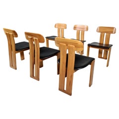 Set of 6 Dining Chairs by Sapporo for Mobil Girgi, Italy, 1970s