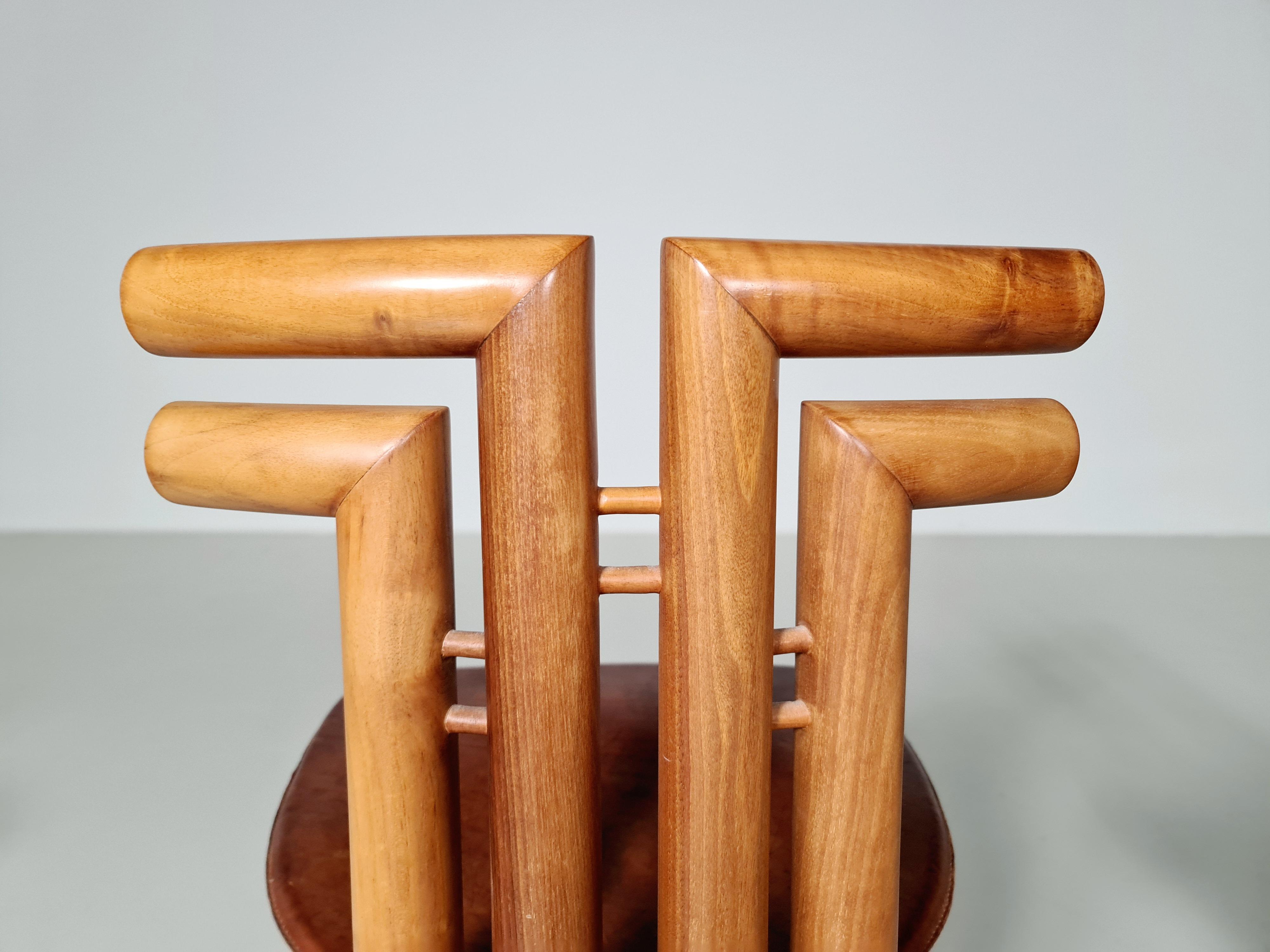 Set of 6 Dining Chairs by Sapporo Mobil Girgi Italy, 1970s 3