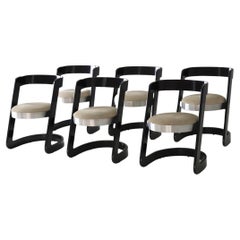 Set of 6 Dining Chairs by Willy Rizzo for Mario Sabot, Italy, 1970s