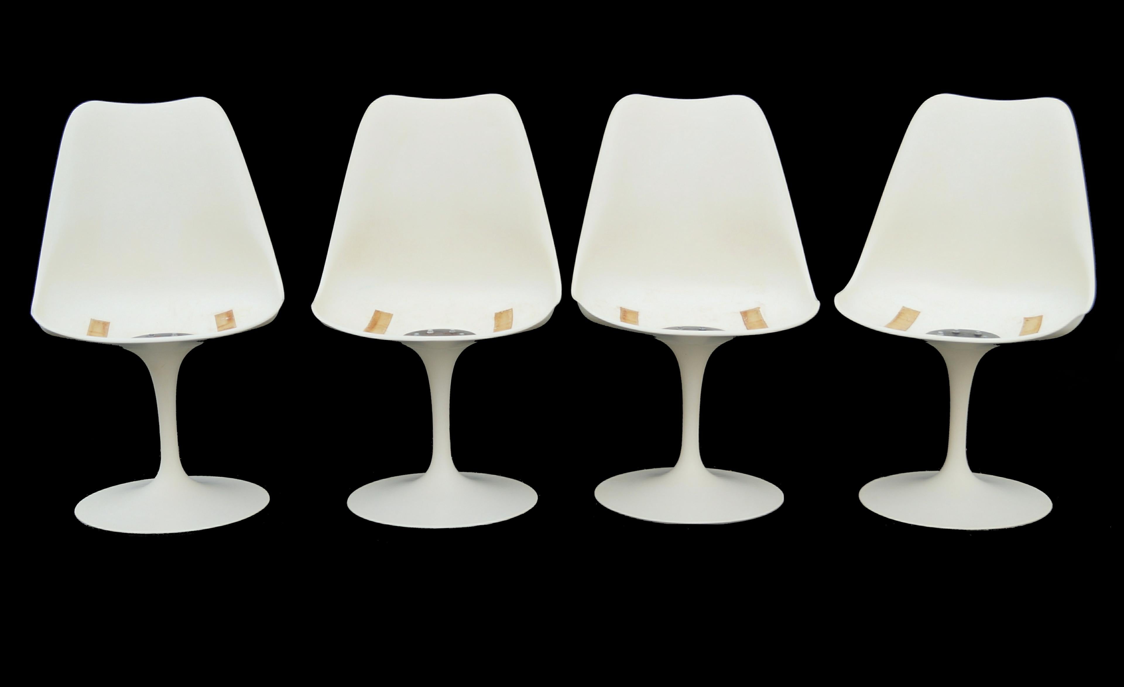 American Set of 6 Dining Chairs Eero Saarinen for Knoll International Tulip Base