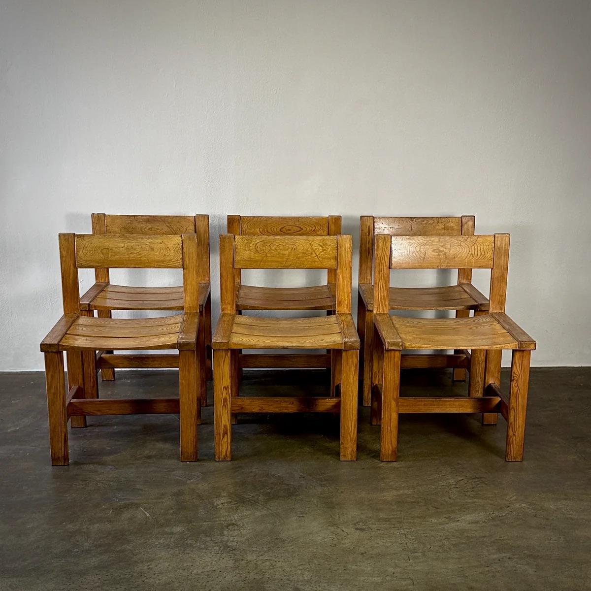 Svedese Set di 6 sedie da pranzo in vendita