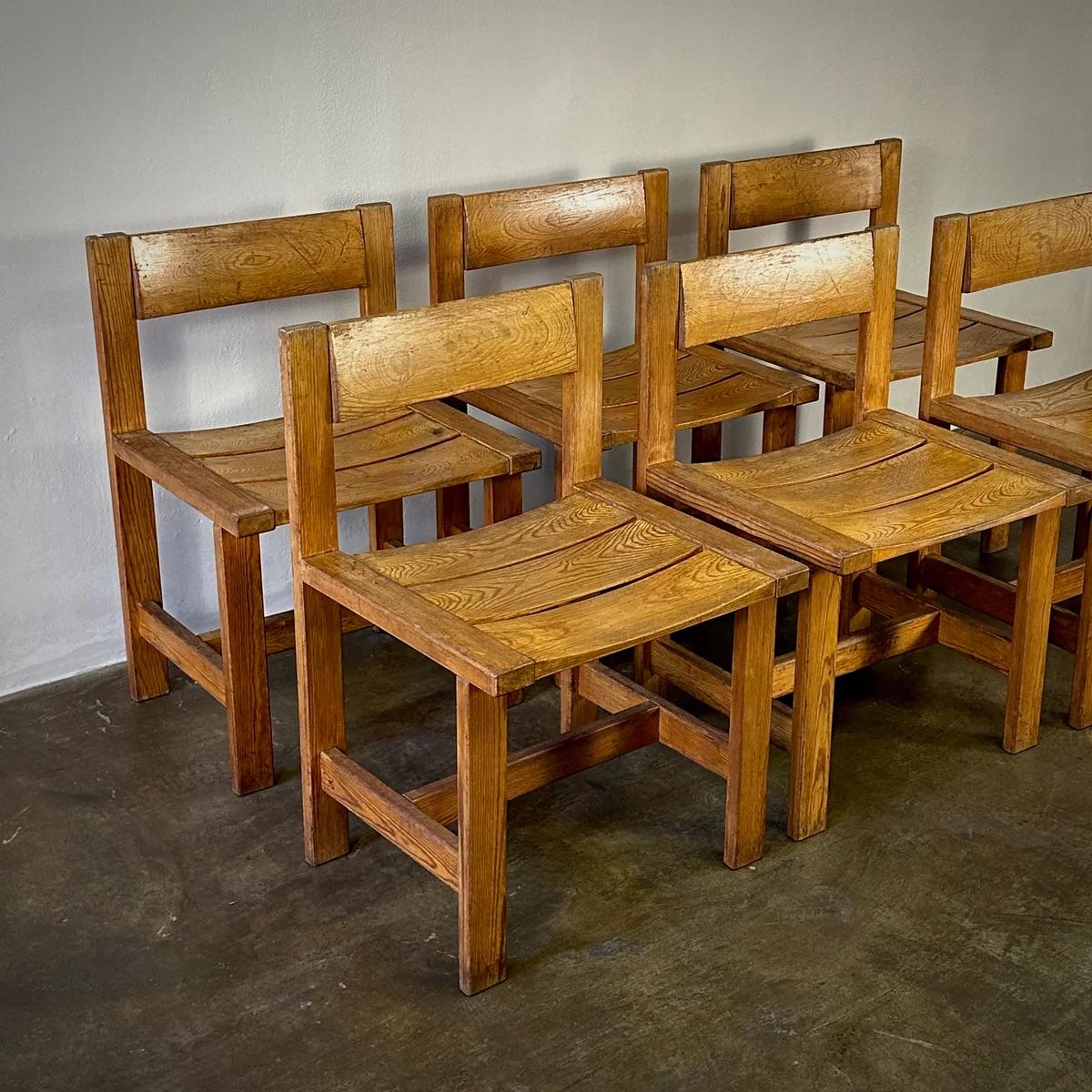 Set di 6 sedie da pranzo In condizioni buone in vendita a Los Angeles, CA