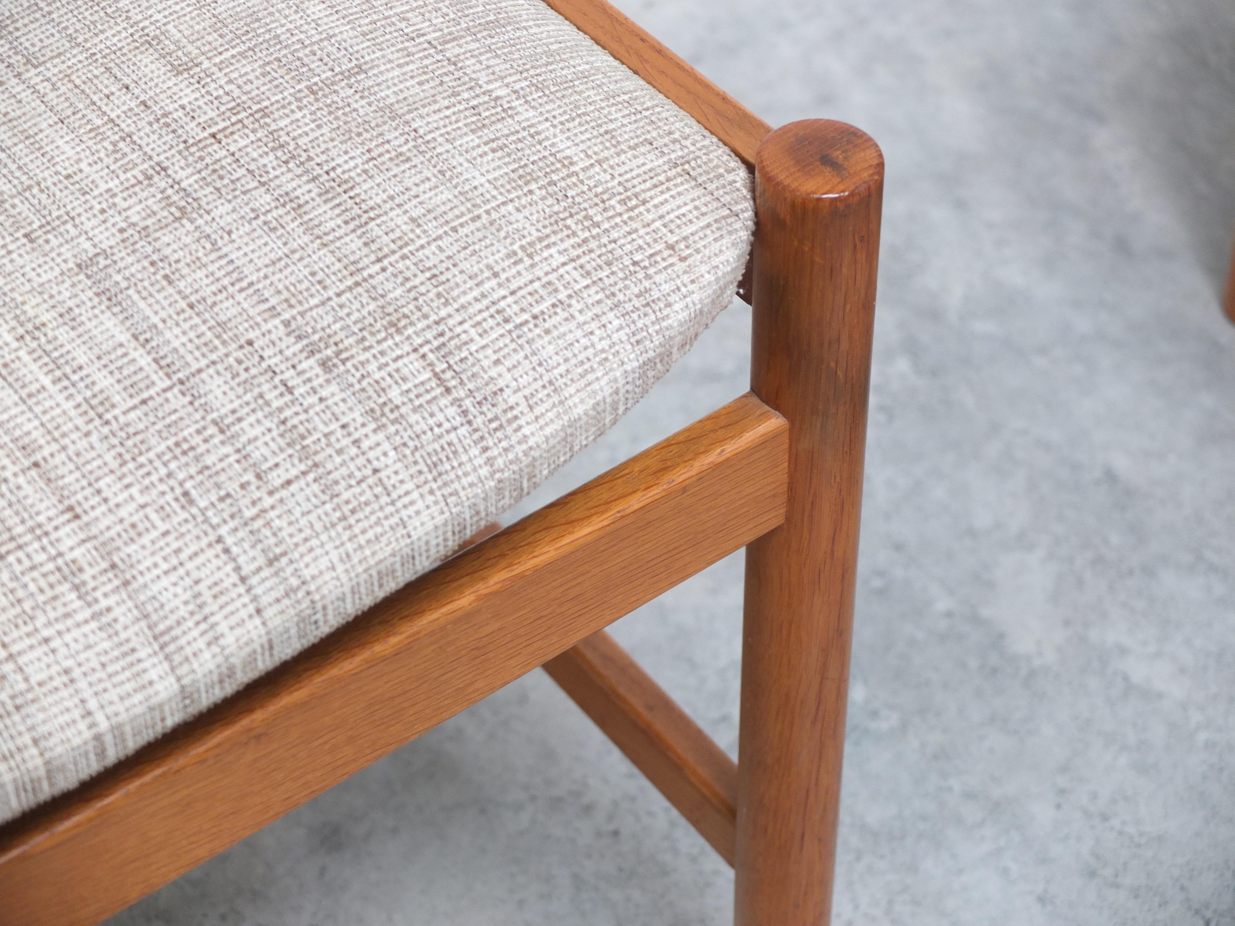 Set di 6 sedie da pranzo in Oak di Meubelatelier Vanda Watervliet, anni '60 in vendita 13