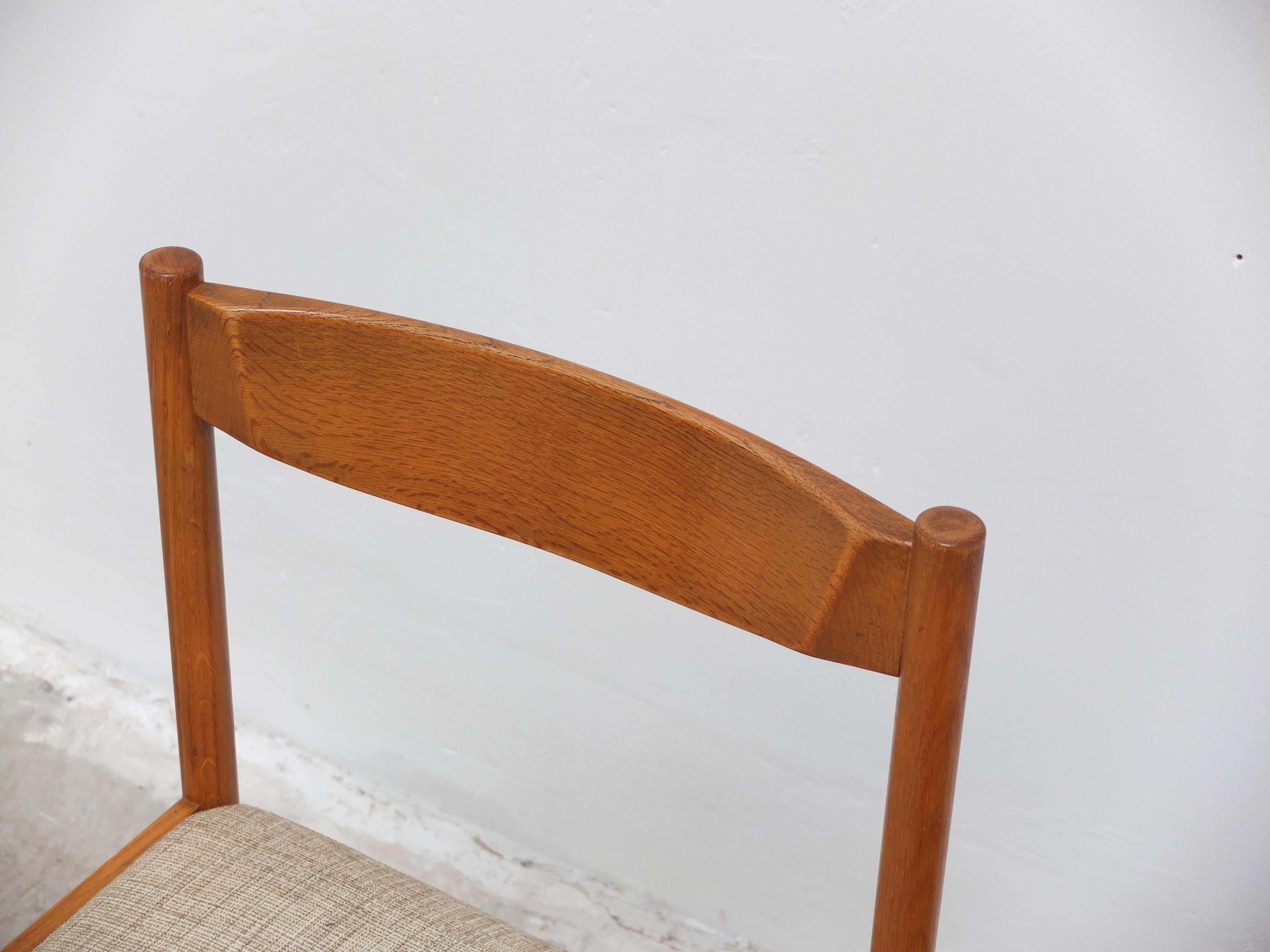 Set di 6 sedie da pranzo in Oak di Meubelatelier Vanda Watervliet, anni '60 in vendita 2