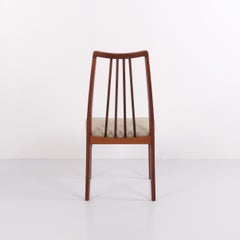 Set of 6 Dining Chairs in Rosewood with Light Wool Upholstery by Ib Kofod-Larsen