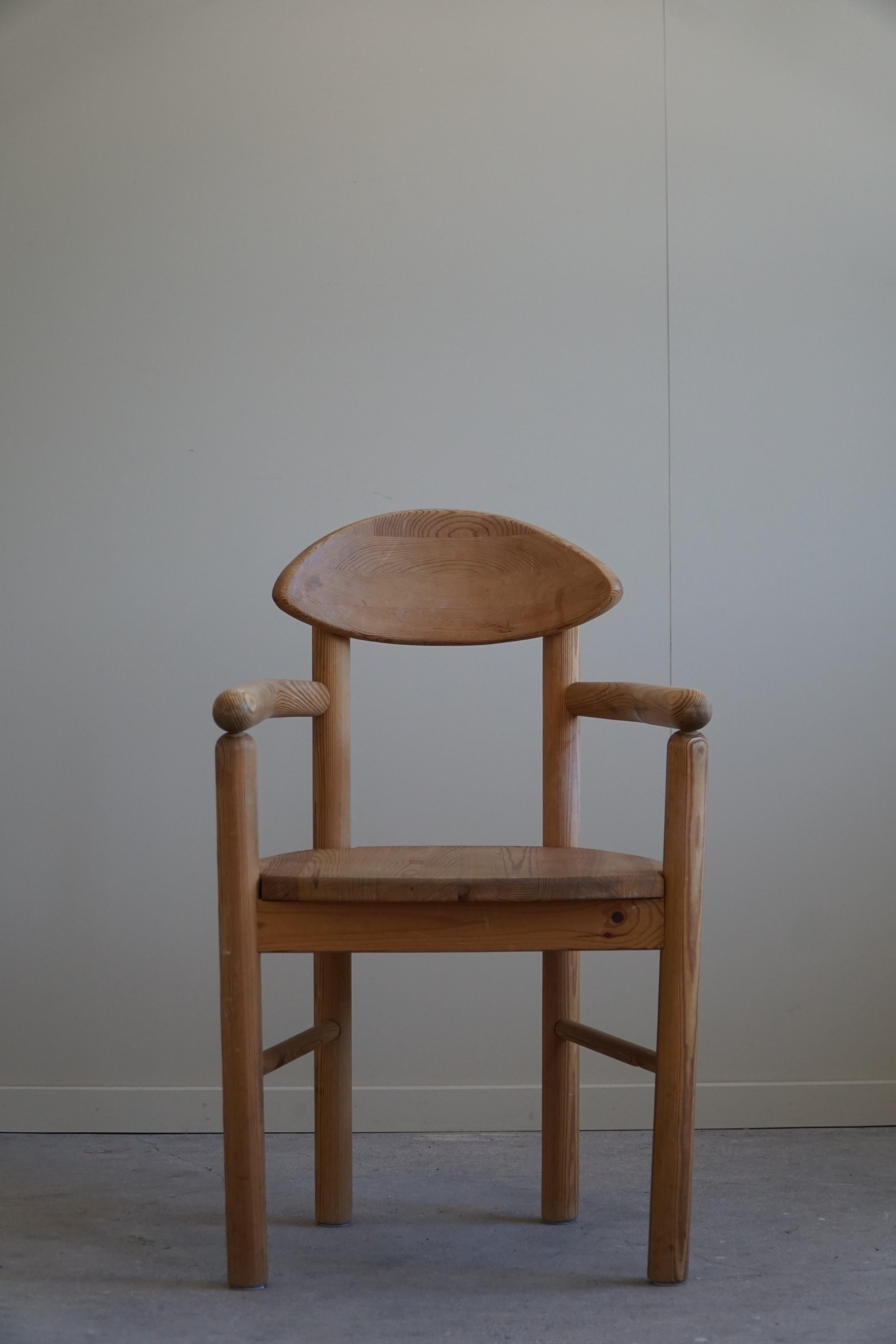Set of 6 Dining Chairs in Solid Pine, Rainer Daumiller, Danish Modern, 1970s For Sale 4