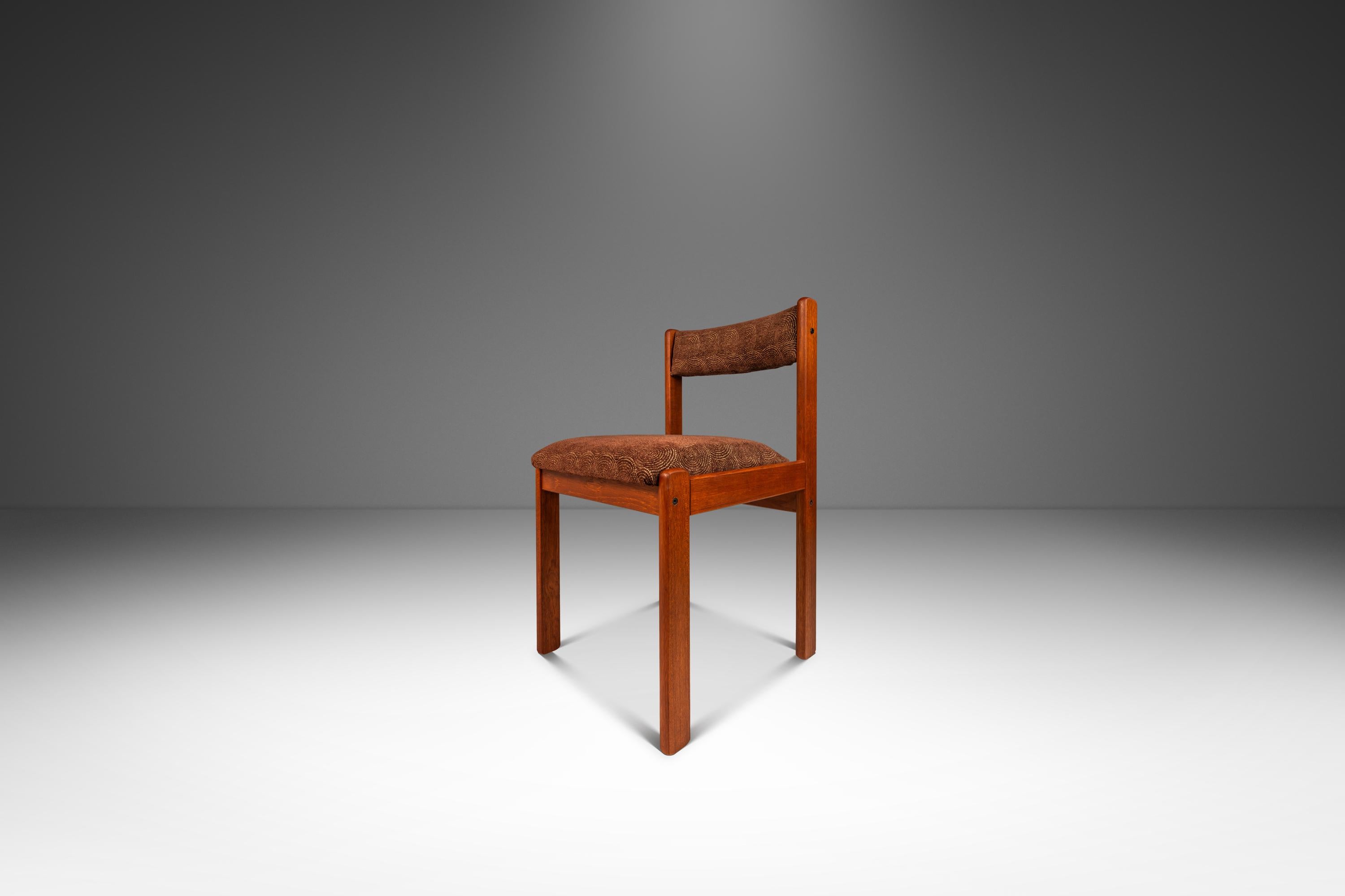 Mid-Century Modern Ensemble de 6 chaises de salle à manger en teck massif par Findahl Møbler, Danemark, c. 1970 en vente