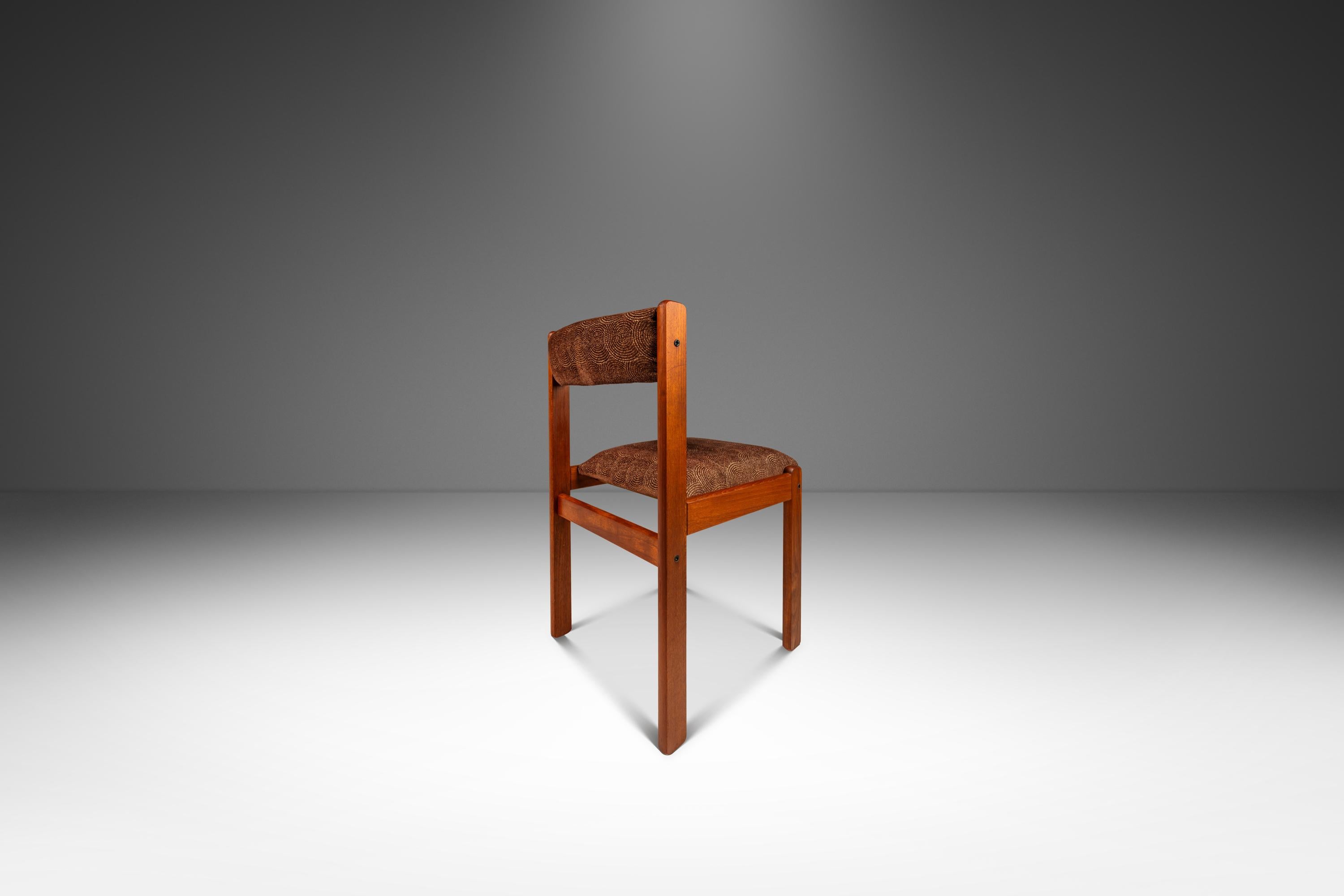 Teck Ensemble de 6 chaises de salle à manger en teck massif par Findahl Møbler, Danemark, c. 1970 en vente