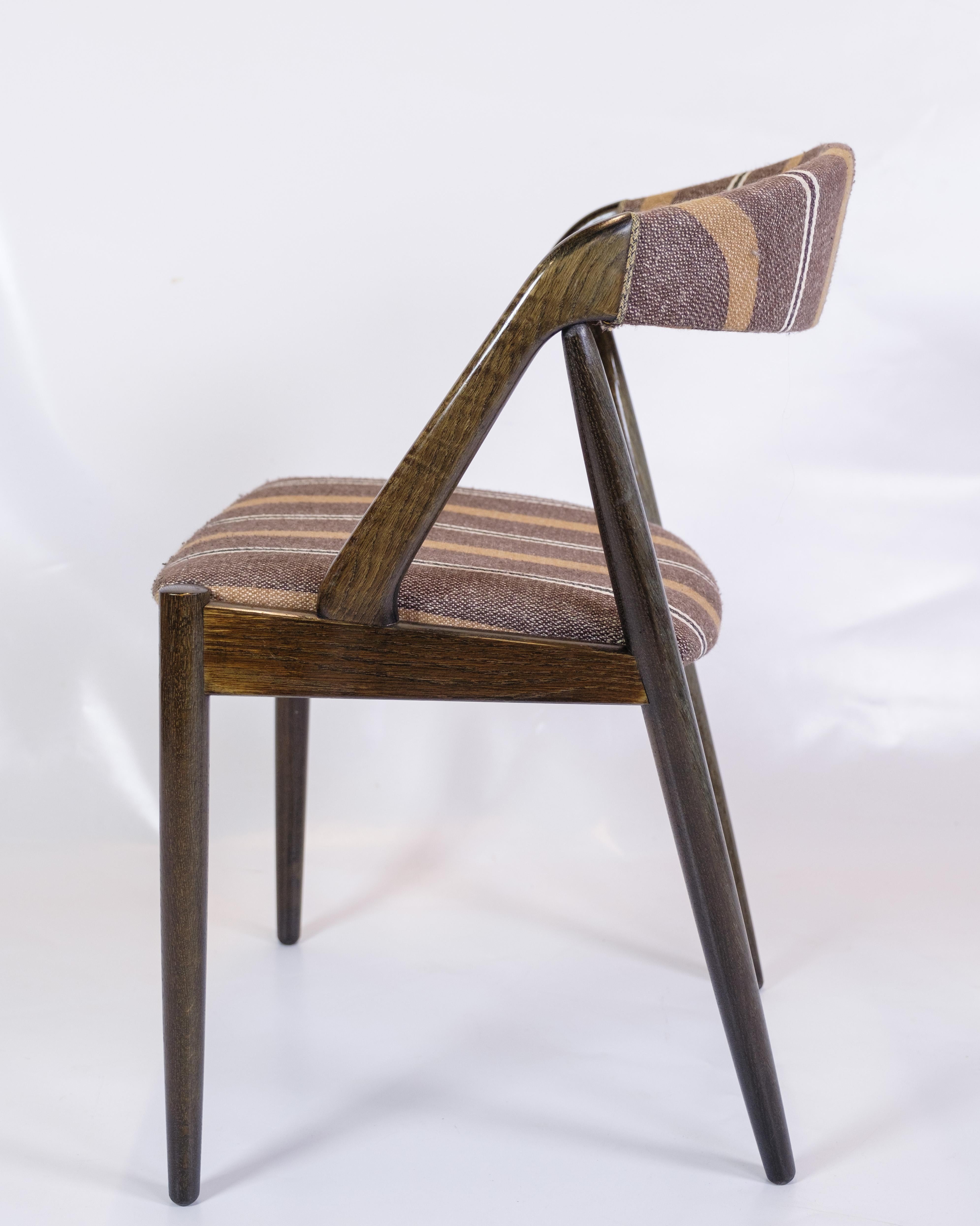 Ensemble de 6 chaises de salle à manger modèle 31 fabriquées en bois foncé par Kai Kristiansen des années 1960 Bon état - En vente à Lejre, DK