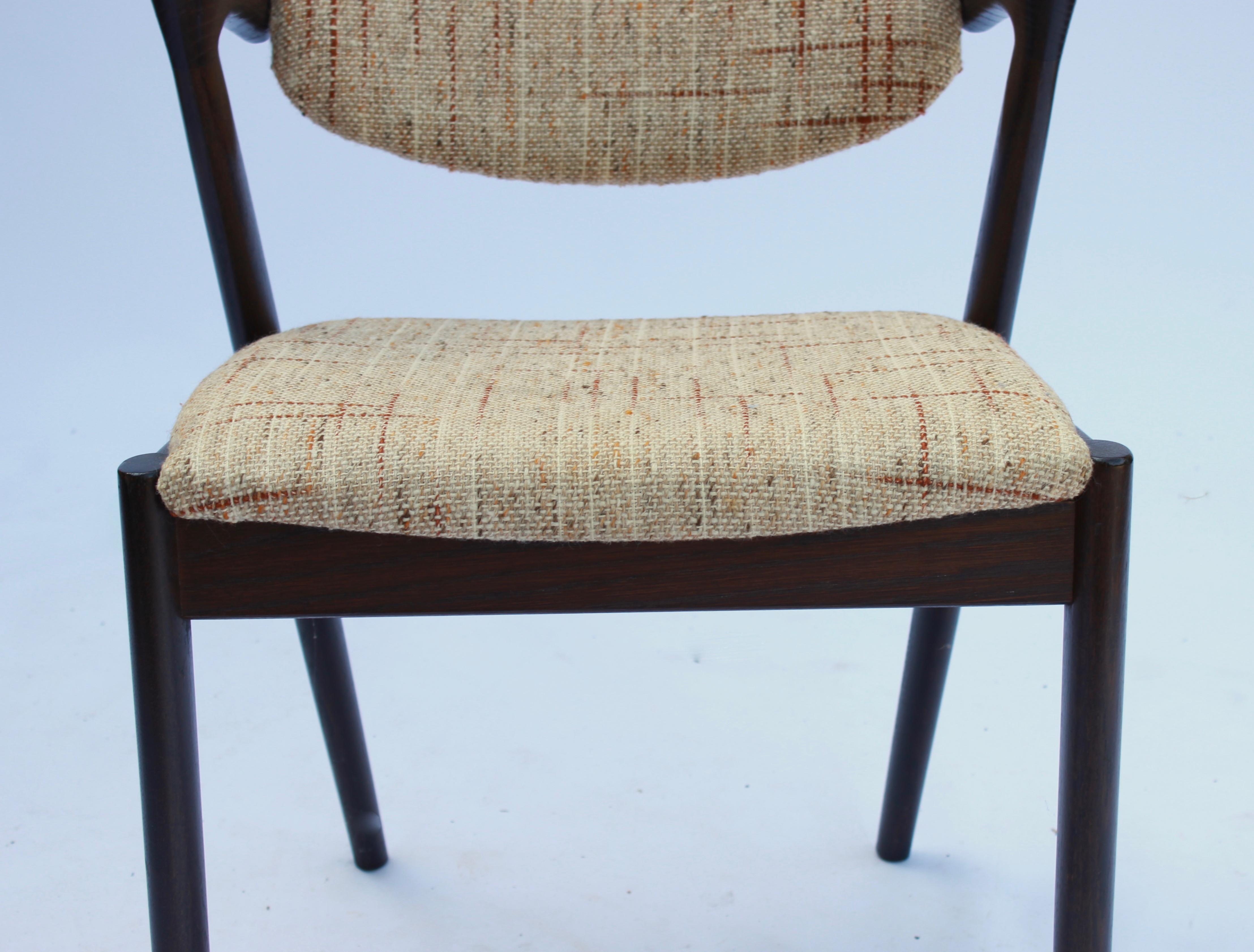 Set of 6 Dining Chairs, Model 42, Designed by Kai Kristiansen, 1960s In Good Condition In Lejre, DK
