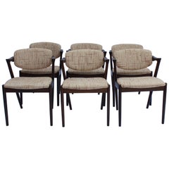 Set of 6 Dining Chairs, Model 42, Designed by Kai Kristiansen, 1960s