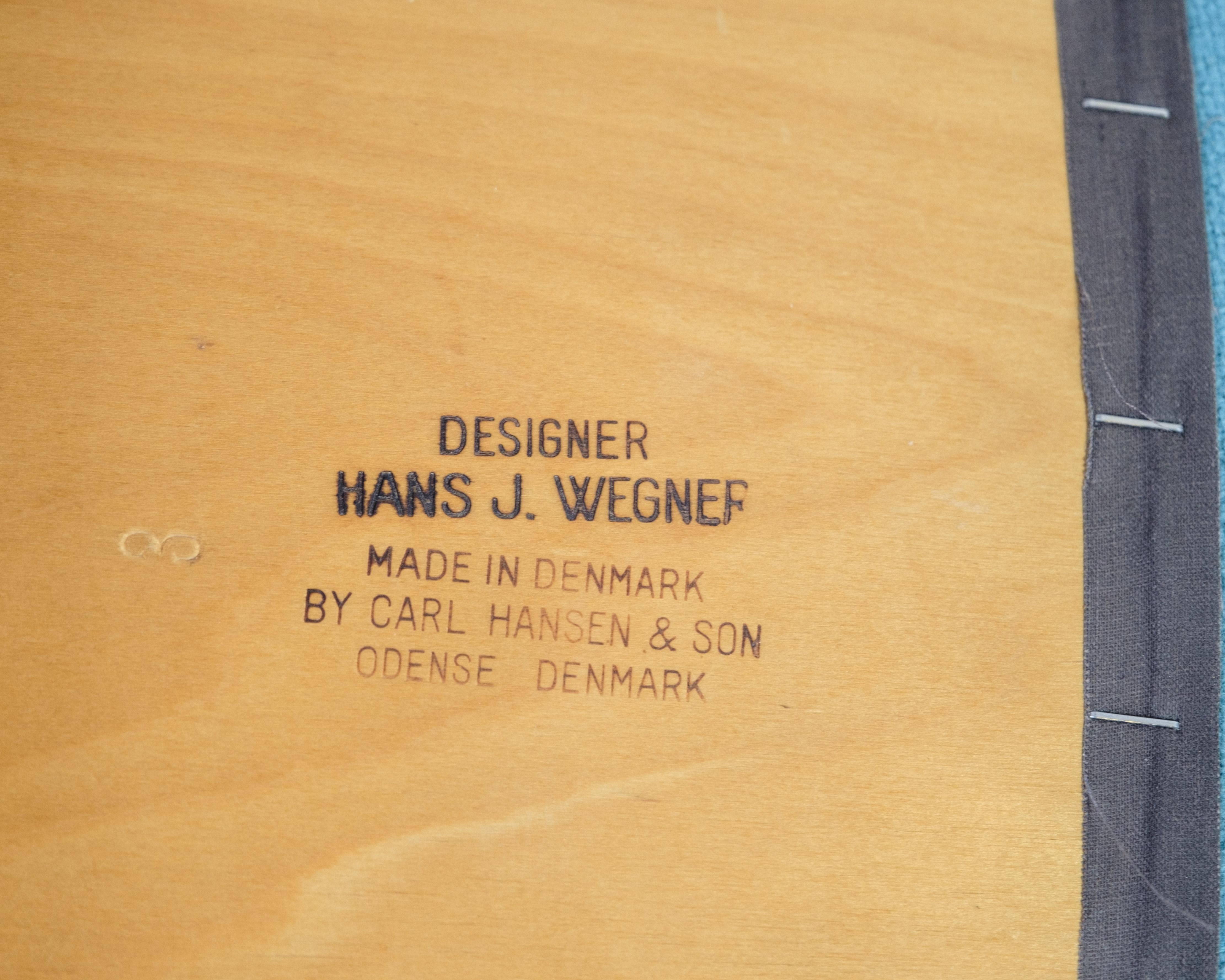 Set di 6 sedie da pranzo modello CH29P in teak di Hans J. Wegner degli anni '50 in vendita 5