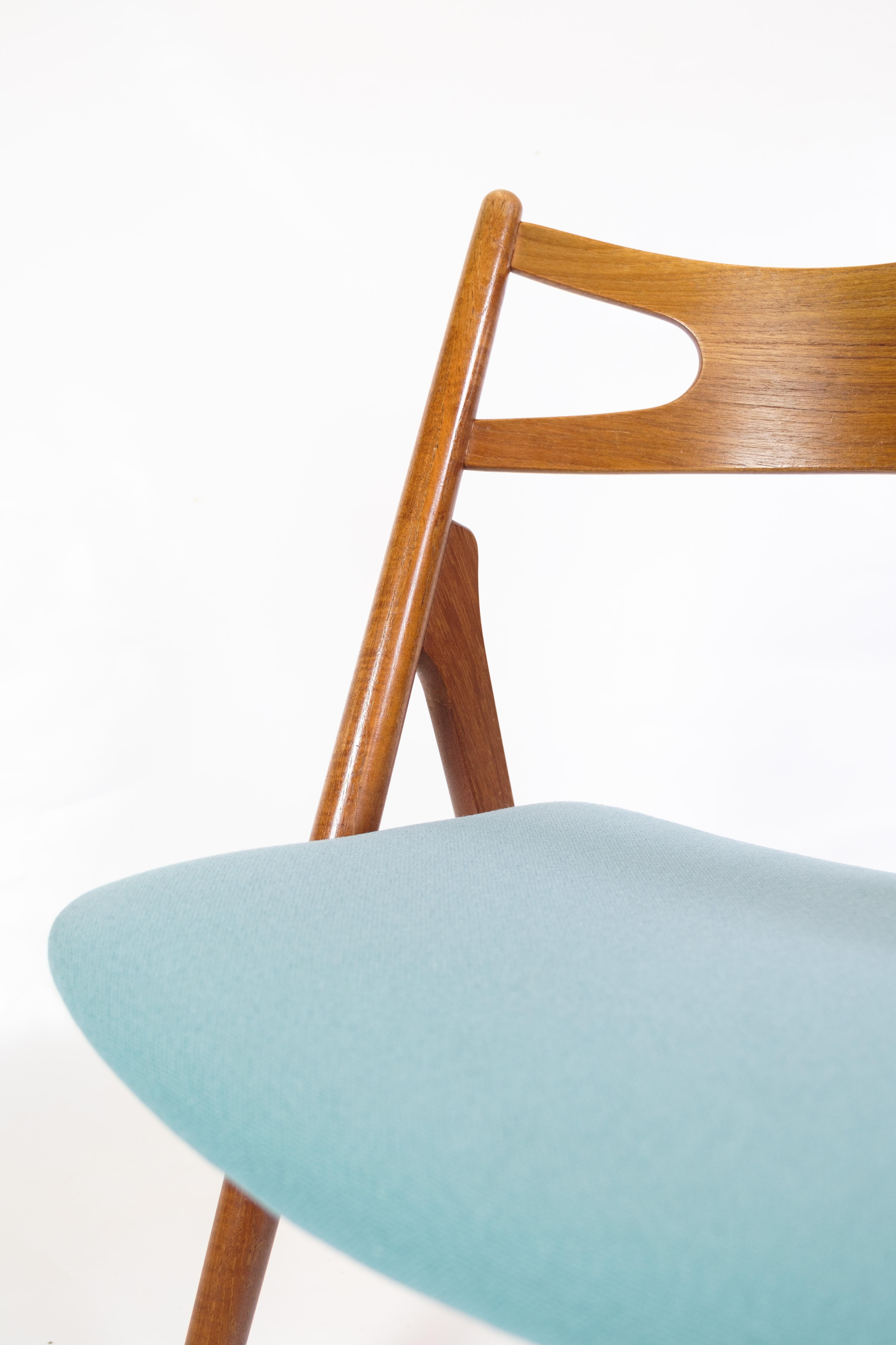 Teak Set di 6 sedie da pranzo modello CH29P in teak di Hans J. Wegner degli anni '50 in vendita