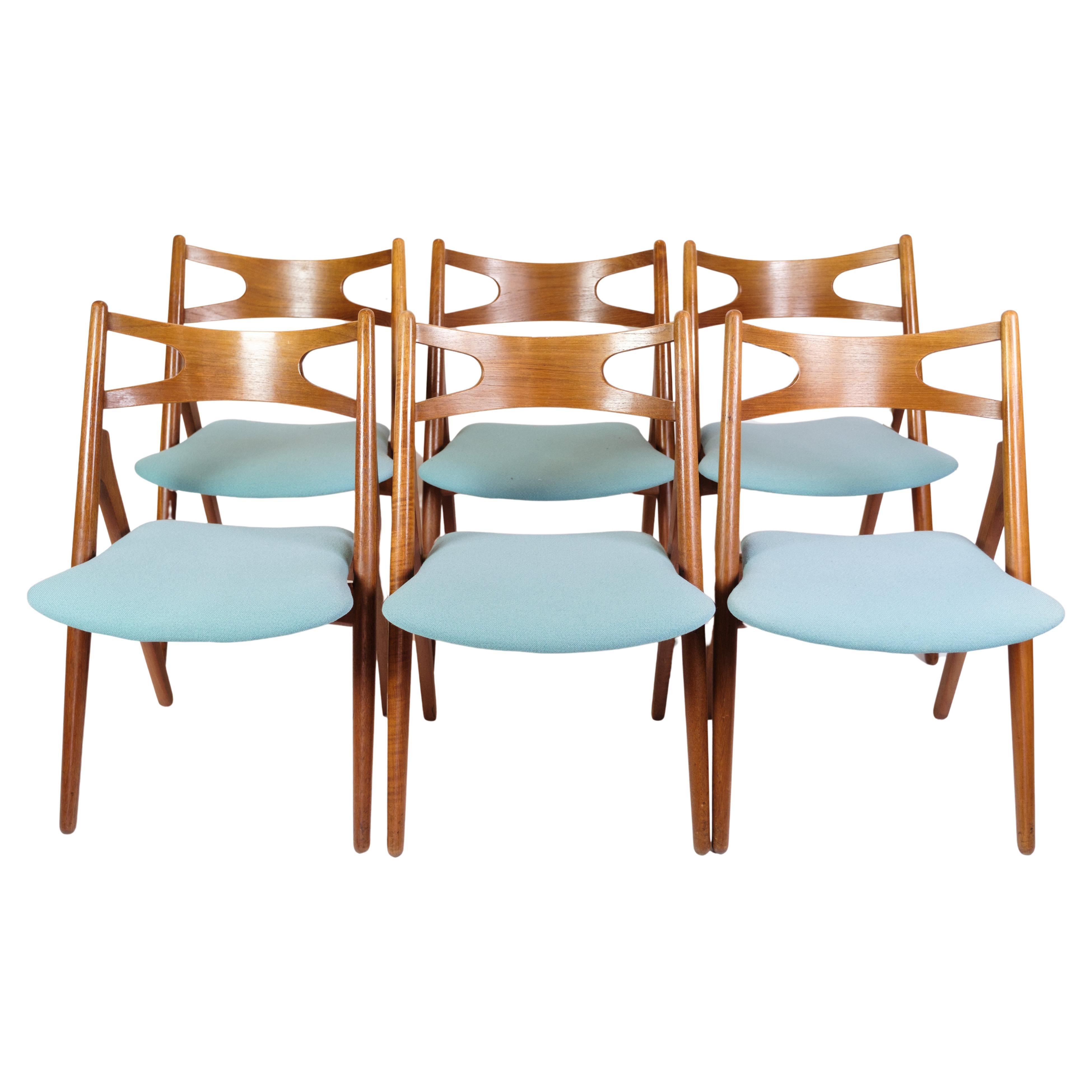 Set Of 6 Dining Chairs Model CH29P Made In Teak By Hans J. Wegner From 1950s