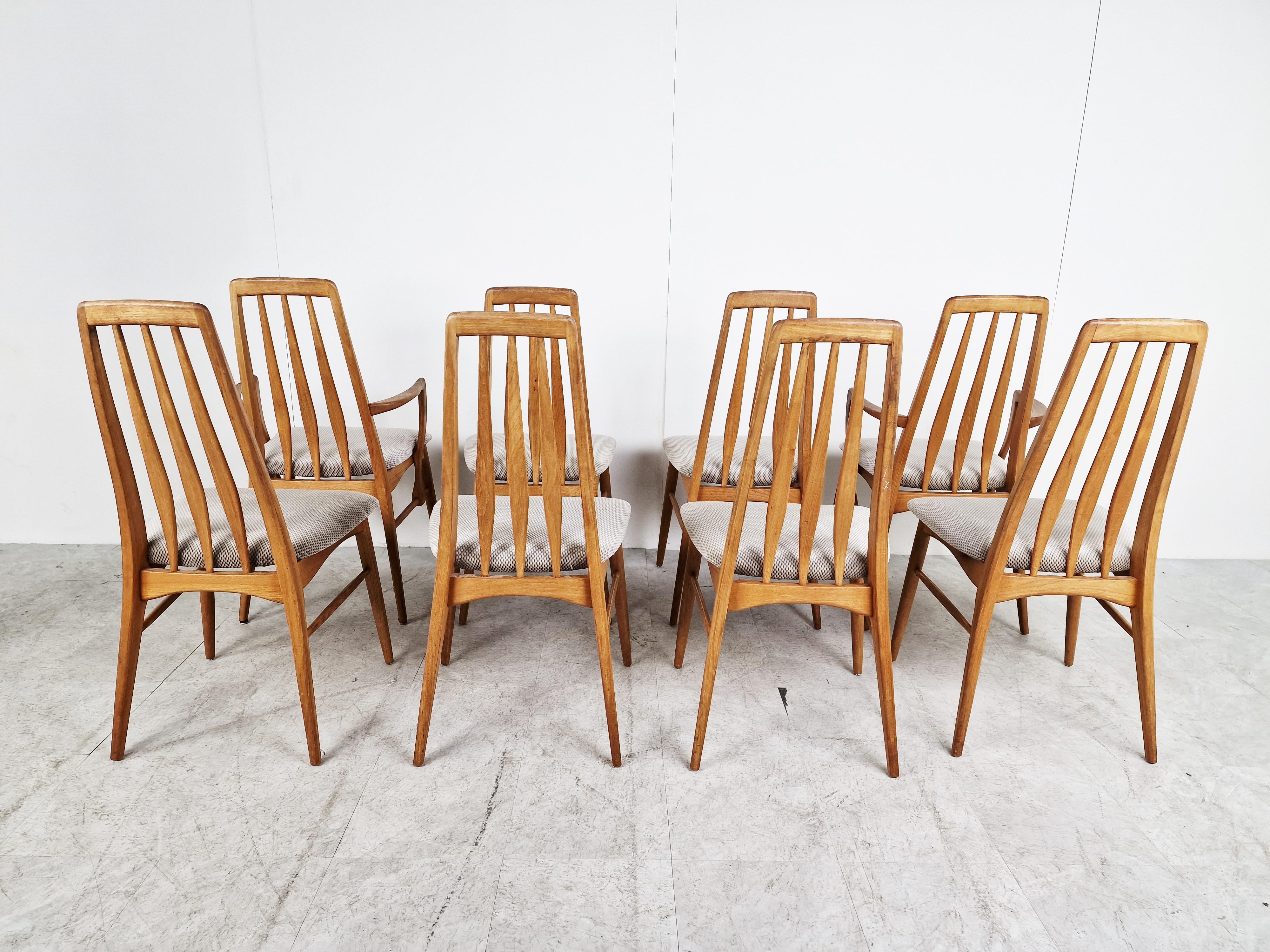 Set of 6 dining chairs, model EVA by Niels Kofoed, Denmark 6