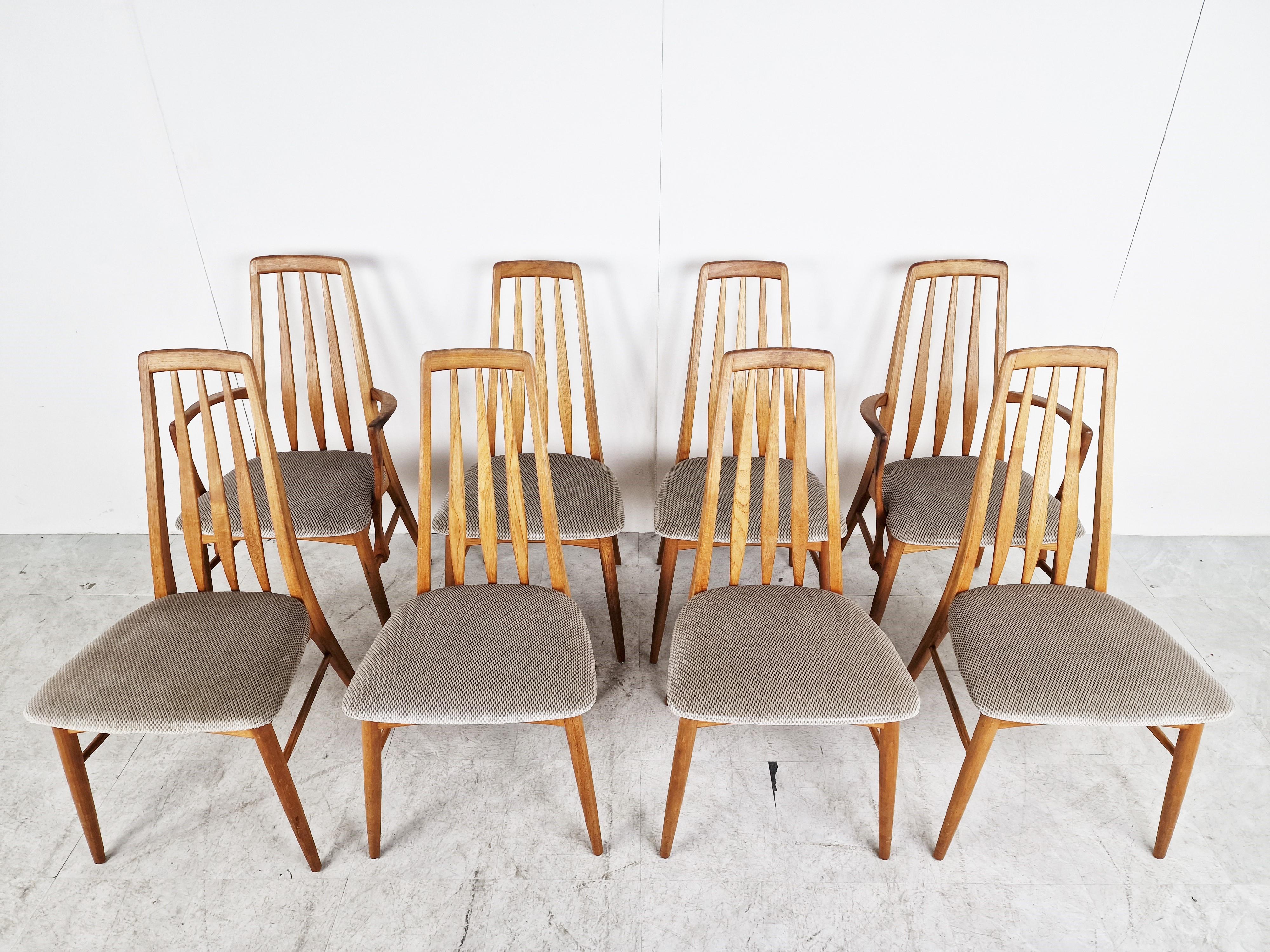 Set of 6 dining chairs, model EVA by Niels Kofoed, Denmark In Good Condition In HEVERLEE, BE