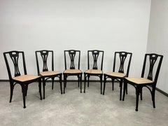 Juego de 6 sillas de comedor nº 319 de J&J Kohn