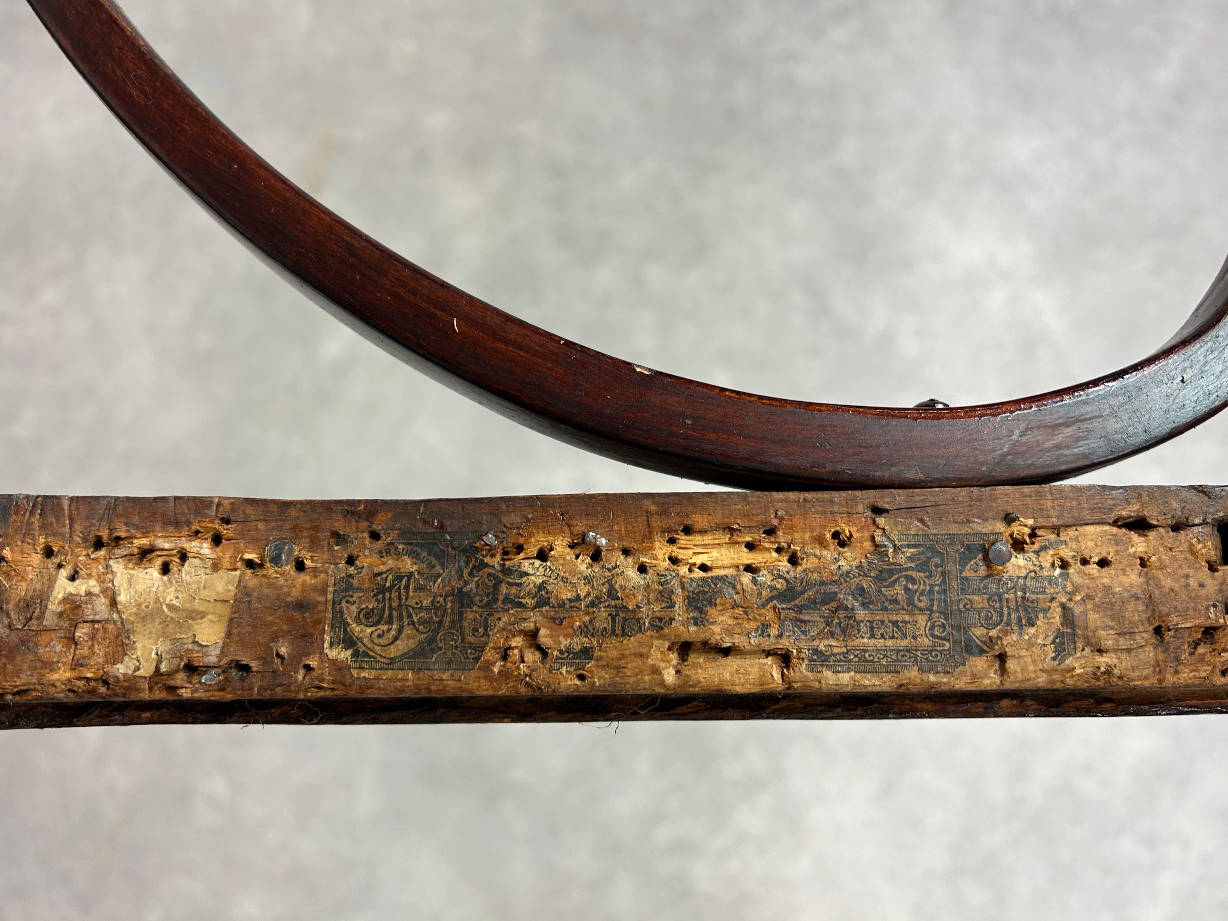 Set of 6 dining chairs no.715 by Gustav Siegel for J&J Kohn in vendita 6