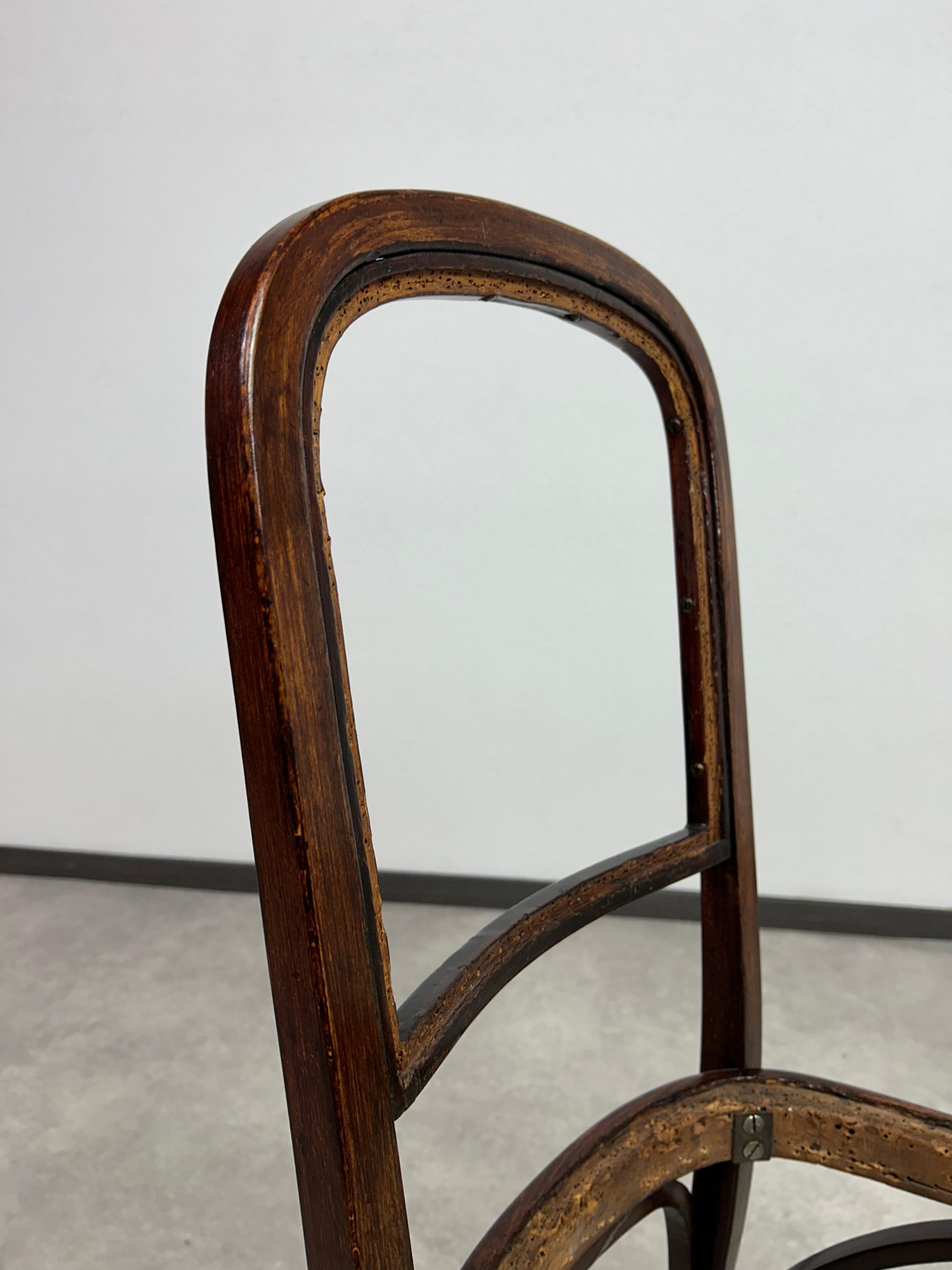 Set of 6 dining chairs no.715 by Gustav Siegel for J&J Kohn in vendita 1