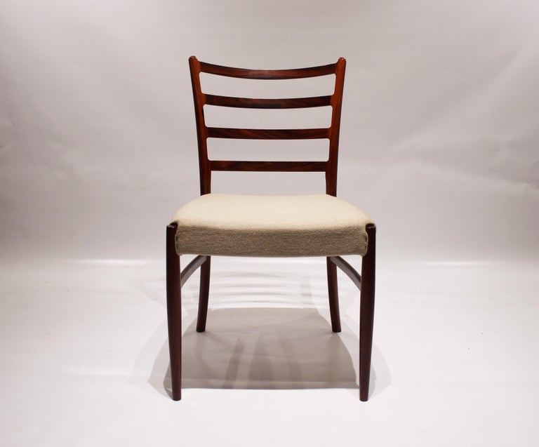 Set of 6 Dining Chairs of Rosewood and Wool Upholstering ... on {keyword}