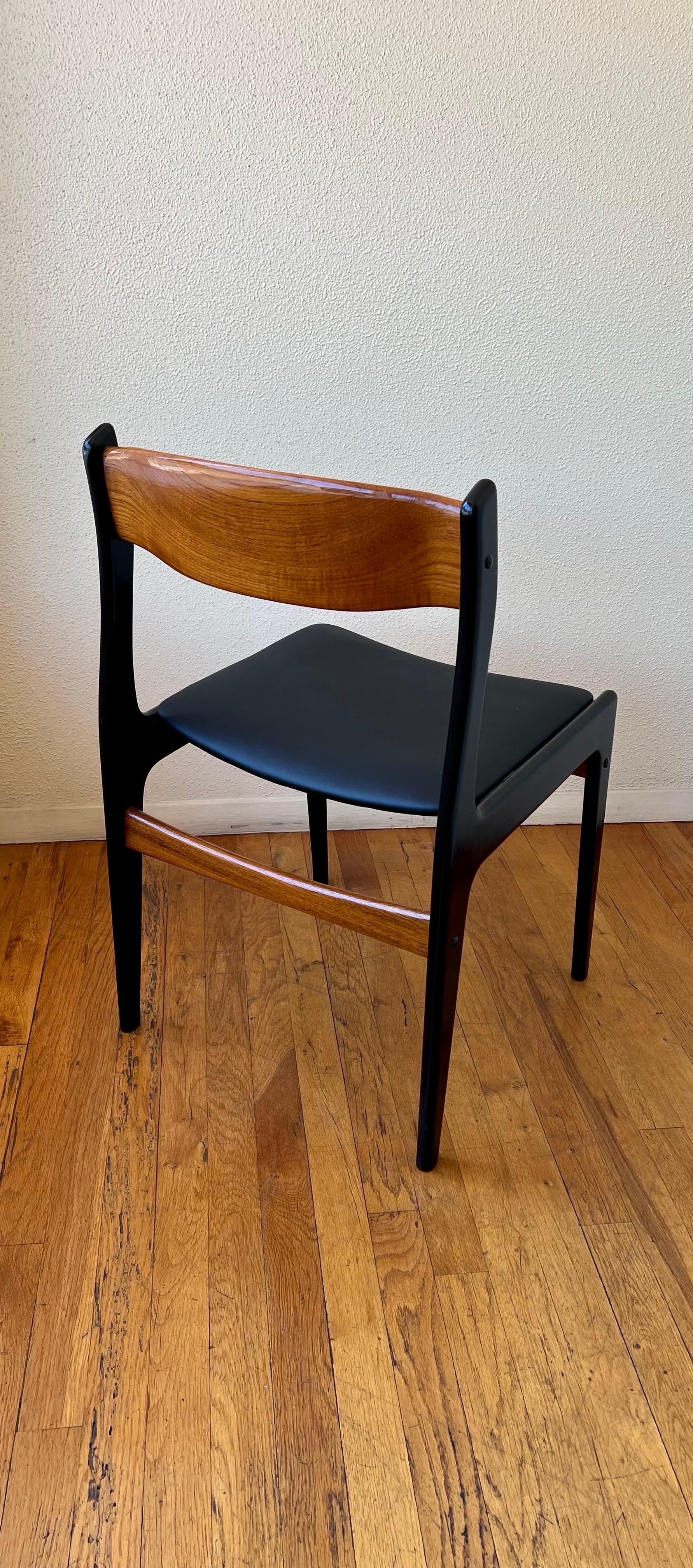 20th Century Set of 6 Dining Danish Modern Mid Century Chairs