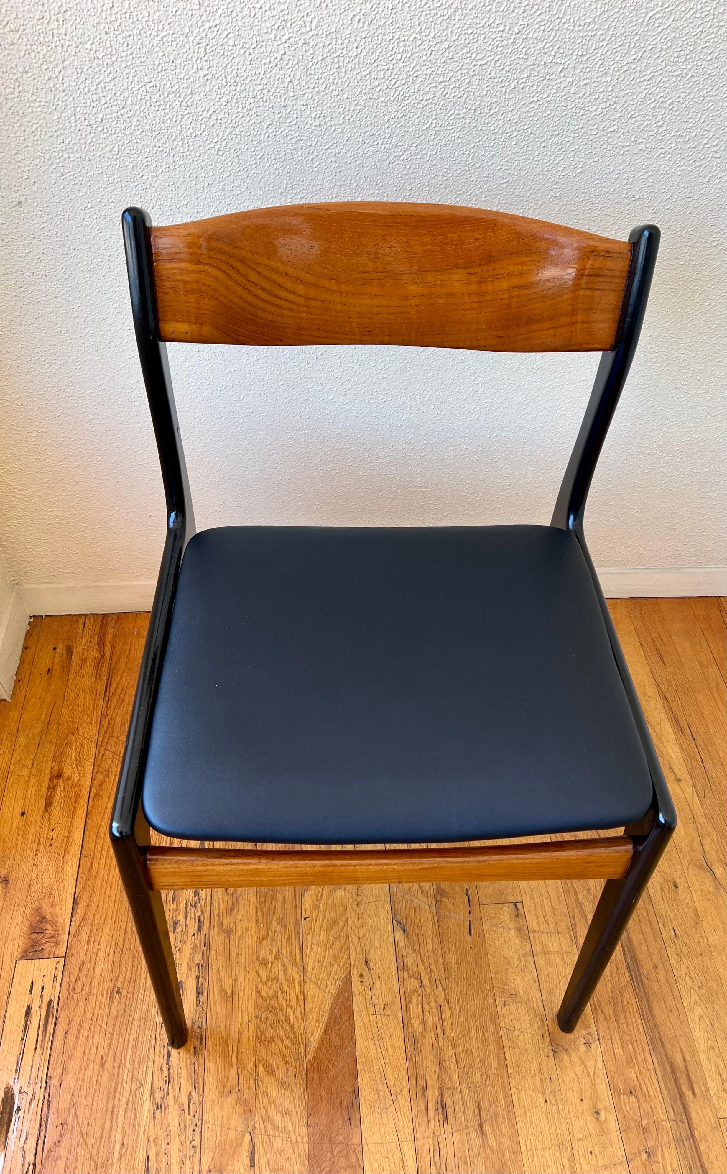 Set of 6 Dining Danish Modern Mid Century Chairs 1