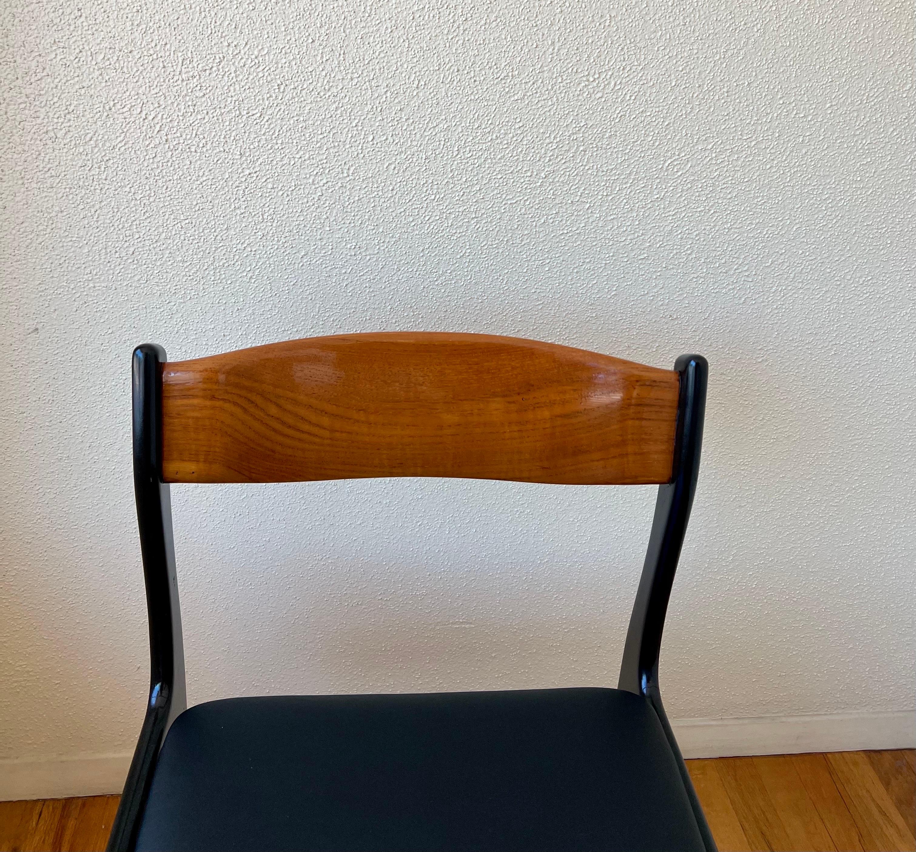 Set of 6 Dining Danish Modern Mid Century Chairs 2