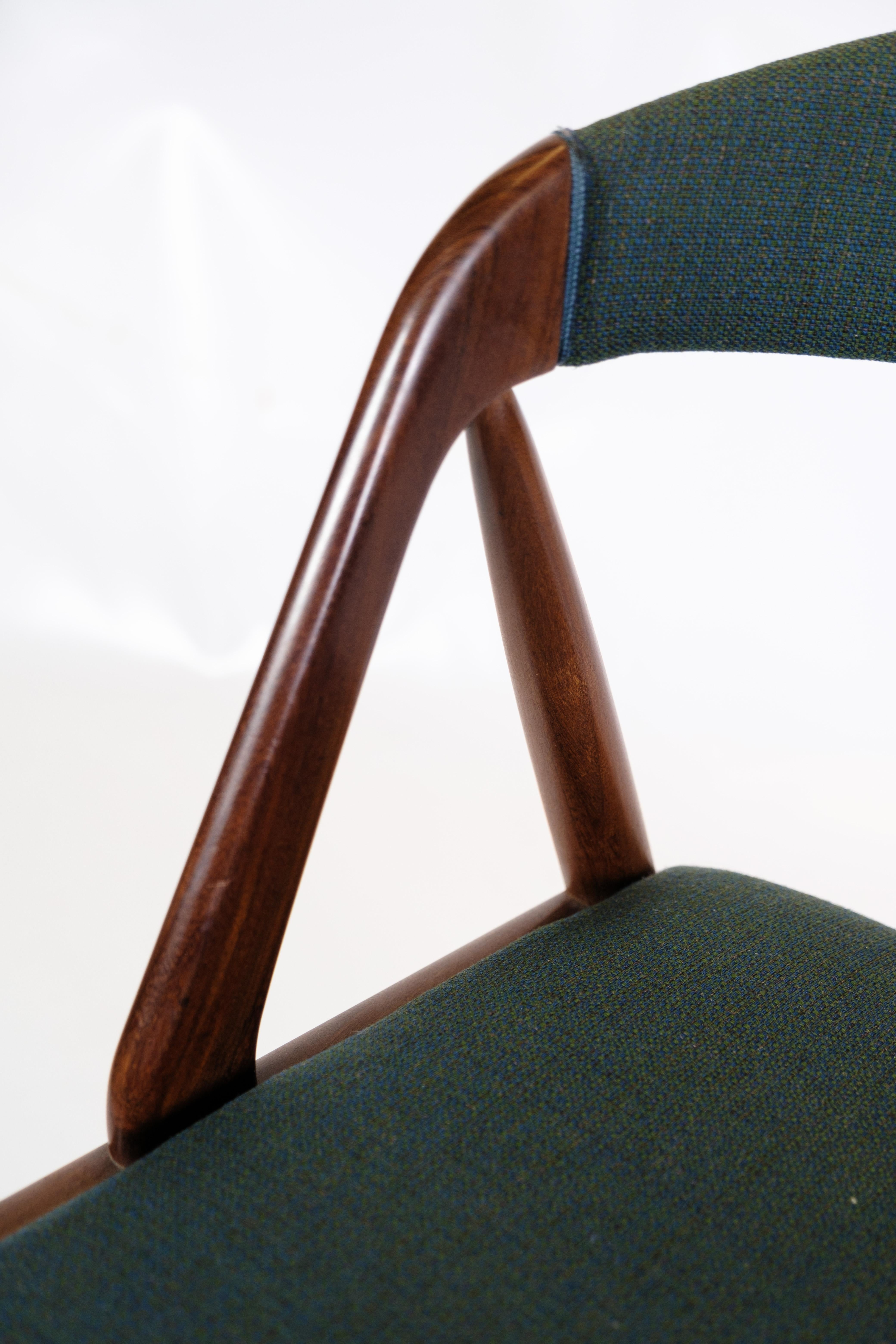 Ensemble de 6 chaises de salle à manger modèle 31 fabriquées en teck par Kai Kristiansen à partir de 1950 en vente 3
