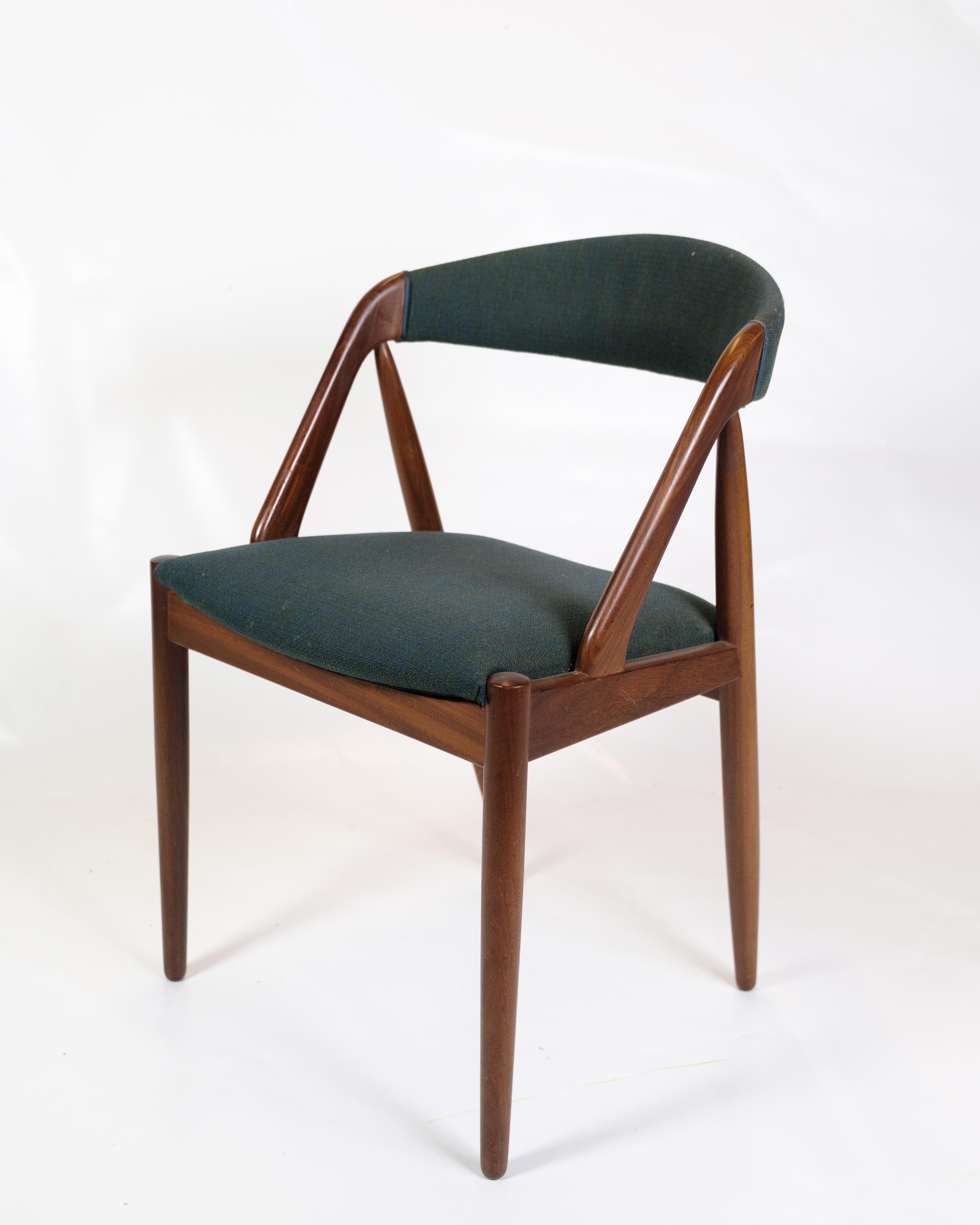 Mid-Century Modern Ensemble de 6 chaises de salle à manger modèle 31 fabriquées en teck par Kai Kristiansen à partir de 1950 en vente