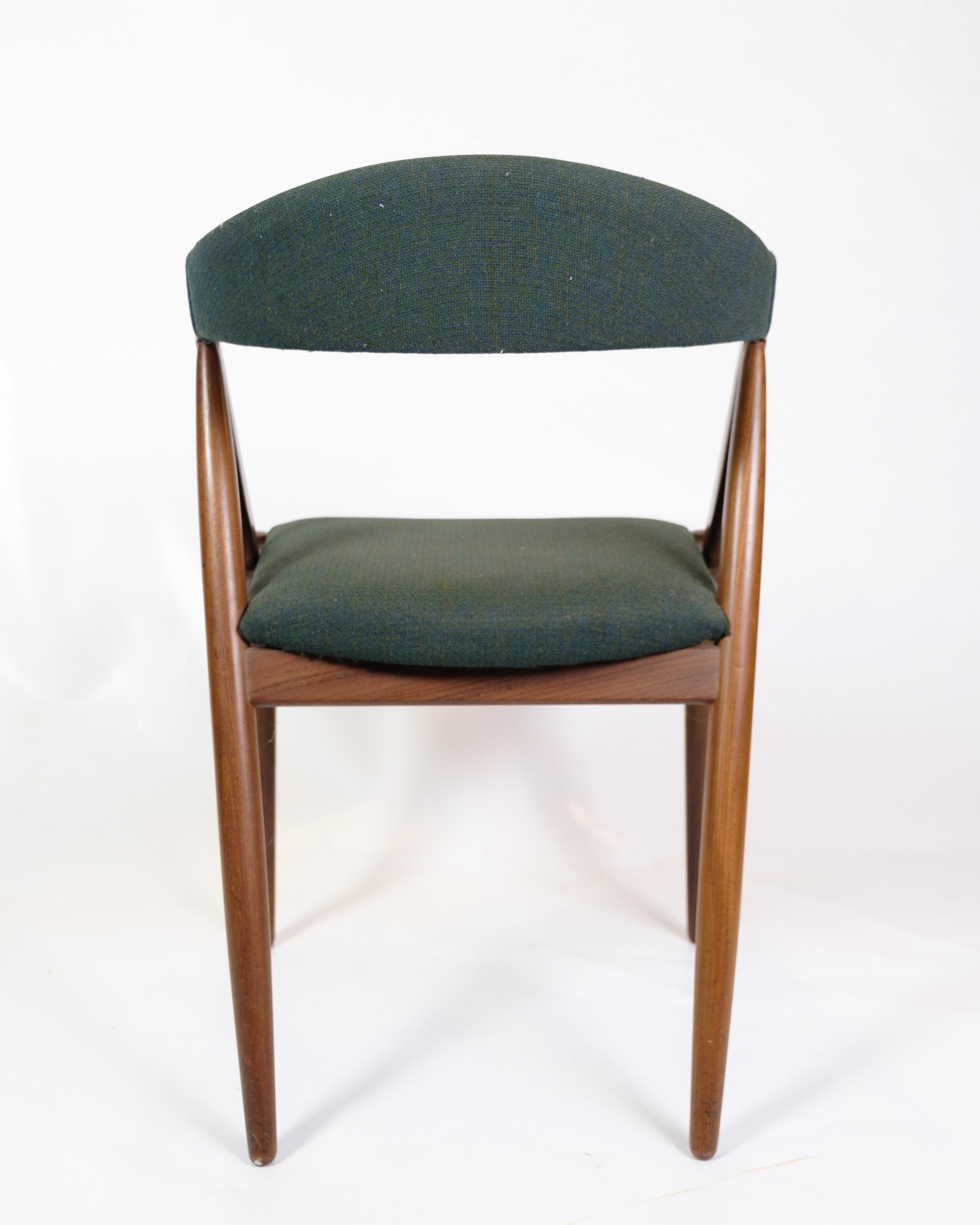 Teck Ensemble de 6 chaises de salle à manger modèle 31 fabriquées en teck par Kai Kristiansen à partir de 1950 en vente