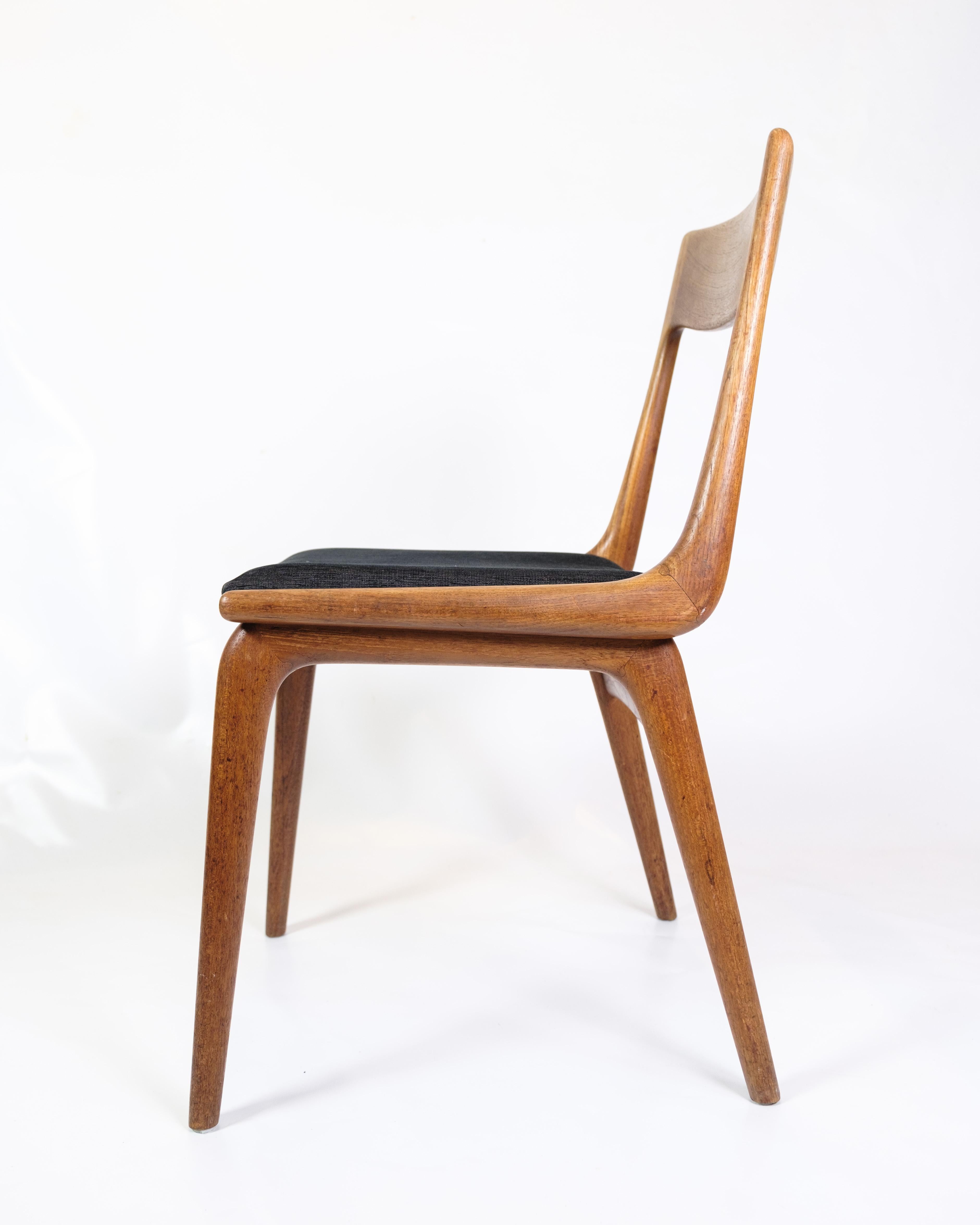 Ensemble de 6 chaises de salle à manger modèle 370 par Alfred Christensen des années 1950 en vente 1