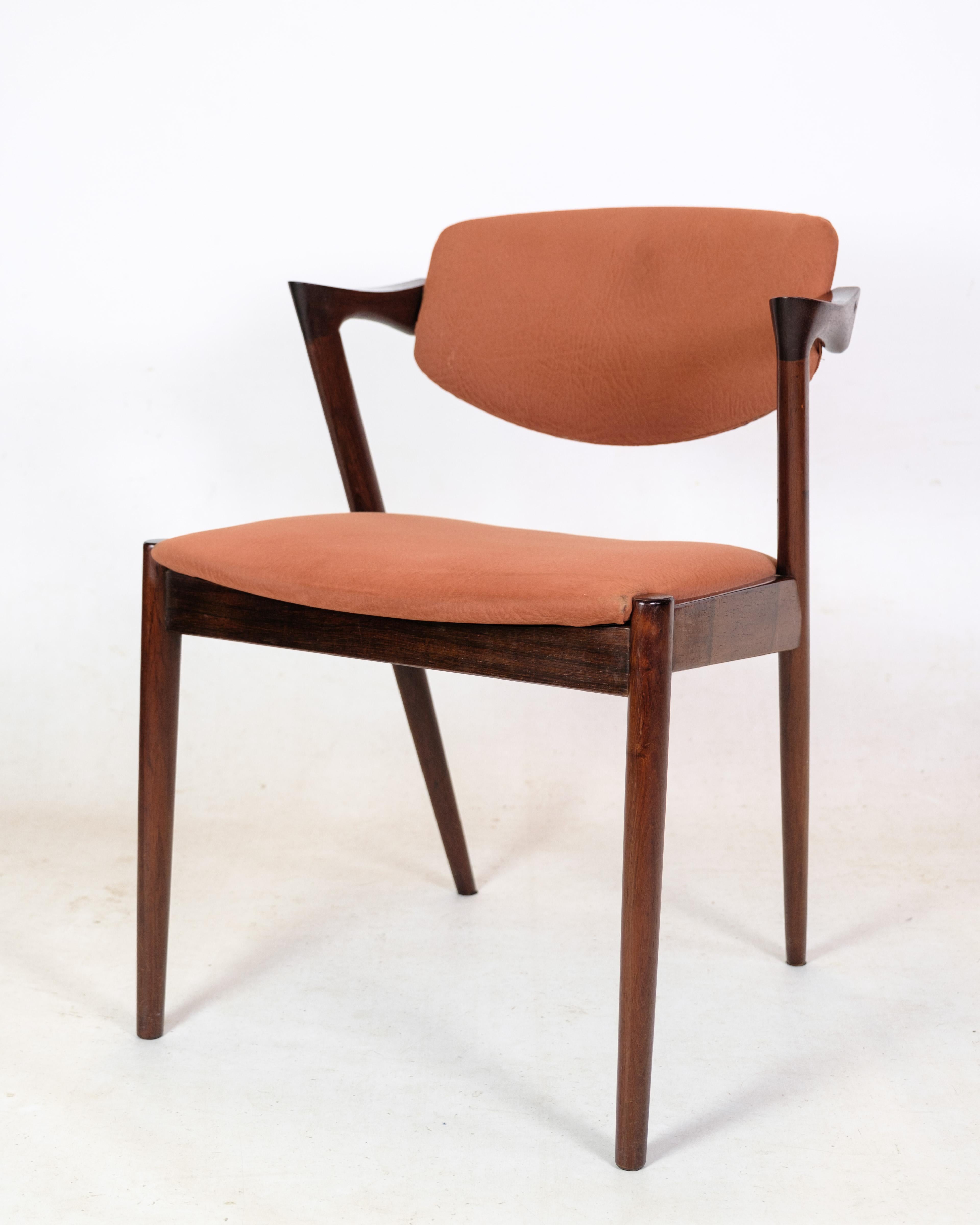 Set of 6 Dining Room Chairs Model 42 in Rosewood By Kai Kristiansen  7