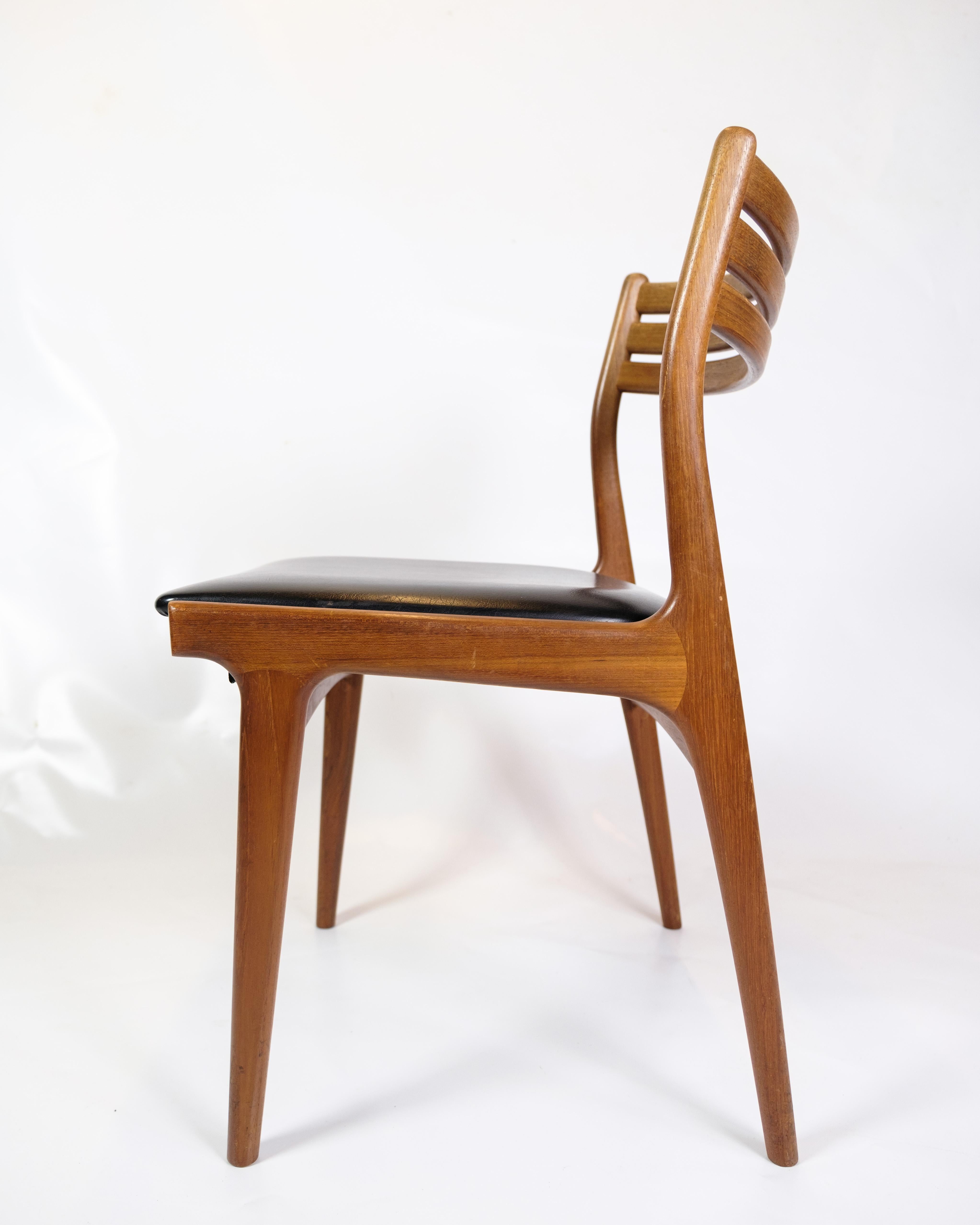 Satz von 6 Esszimmerstühlen Modell U20 aus Teakholz, hergestellt in Teakholz von Johannes Andersen, 1960er Jahre im Angebot 1